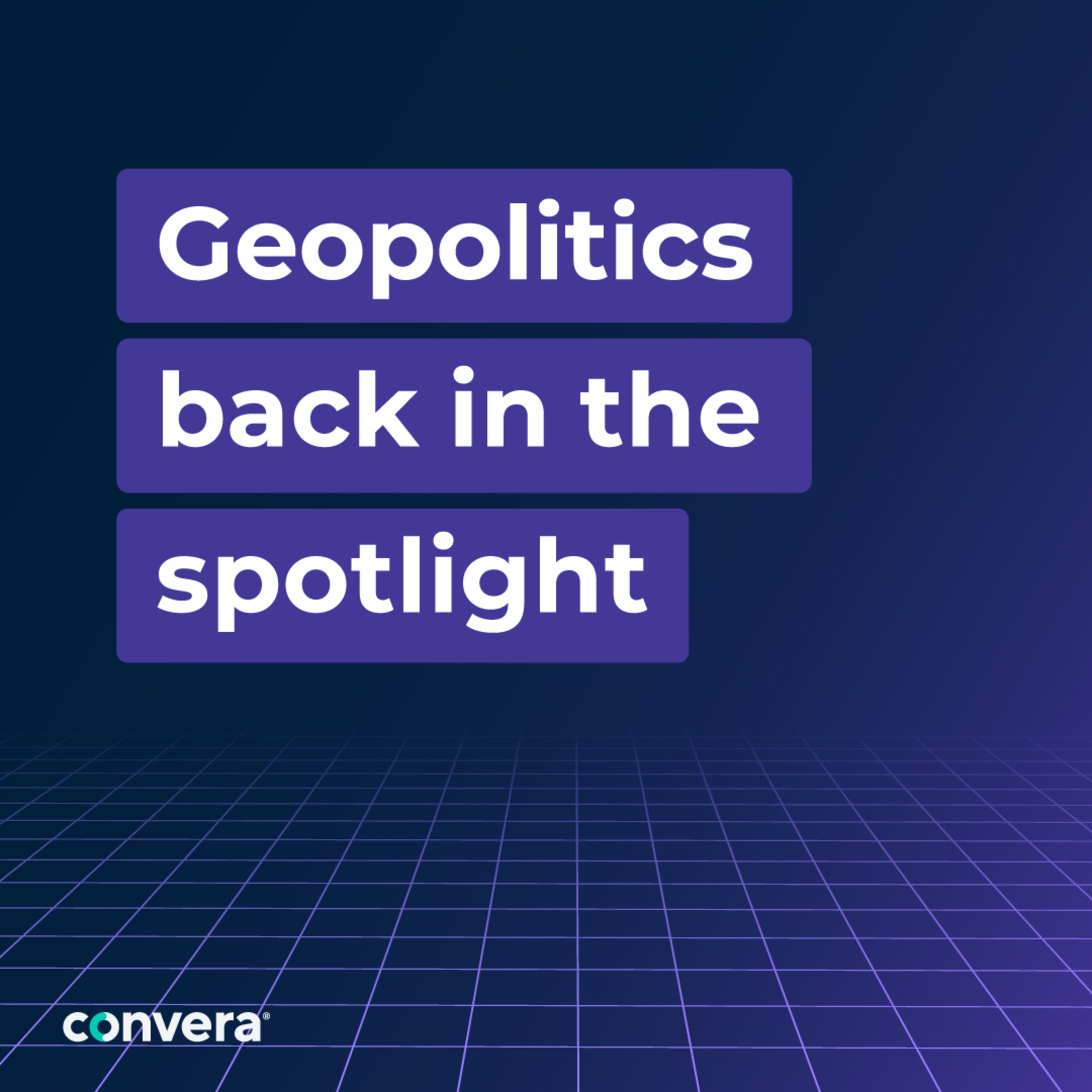 Geopolitics back in the spotlight episode artwork