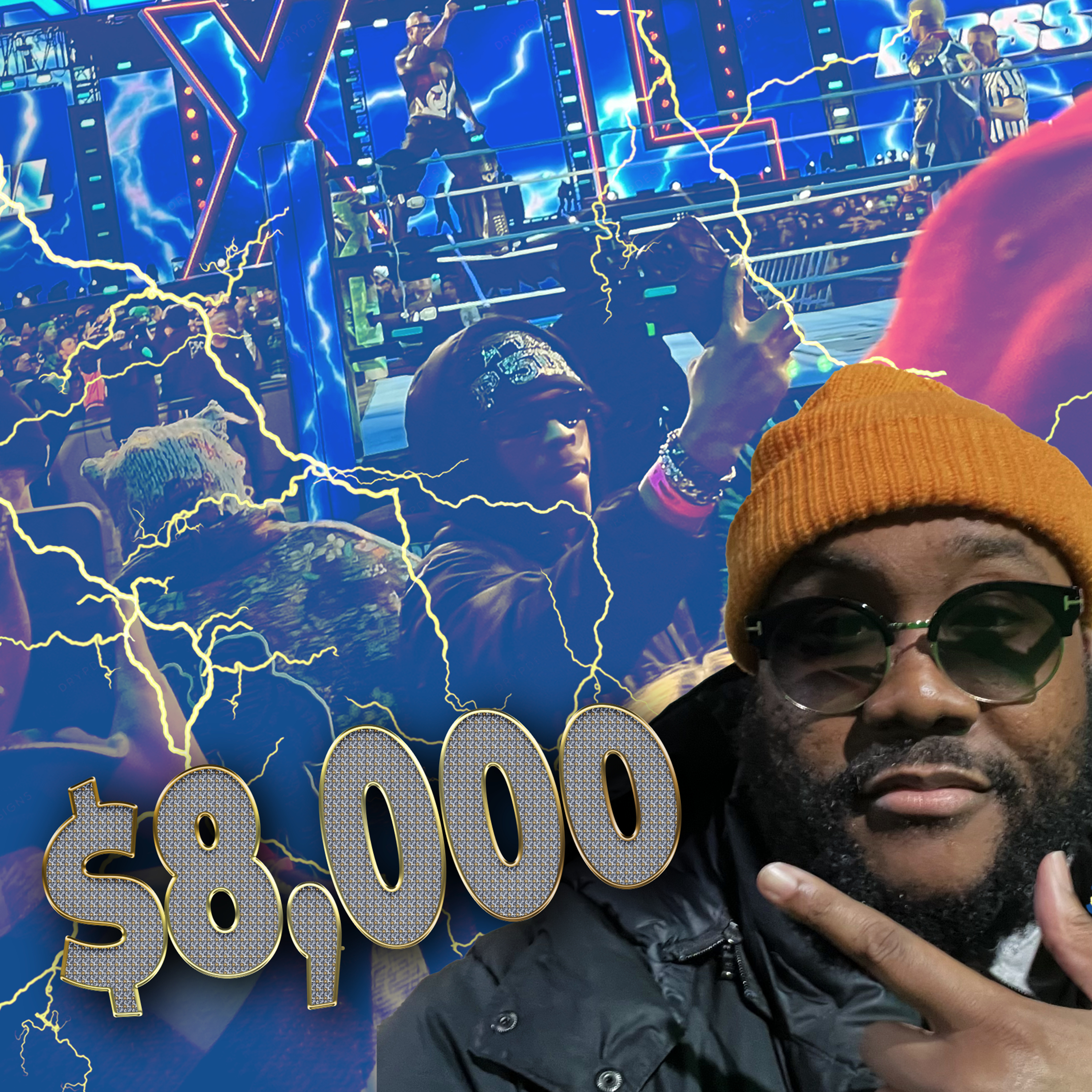 I spent $8k on my WrestleMania 40 seats episode artwork