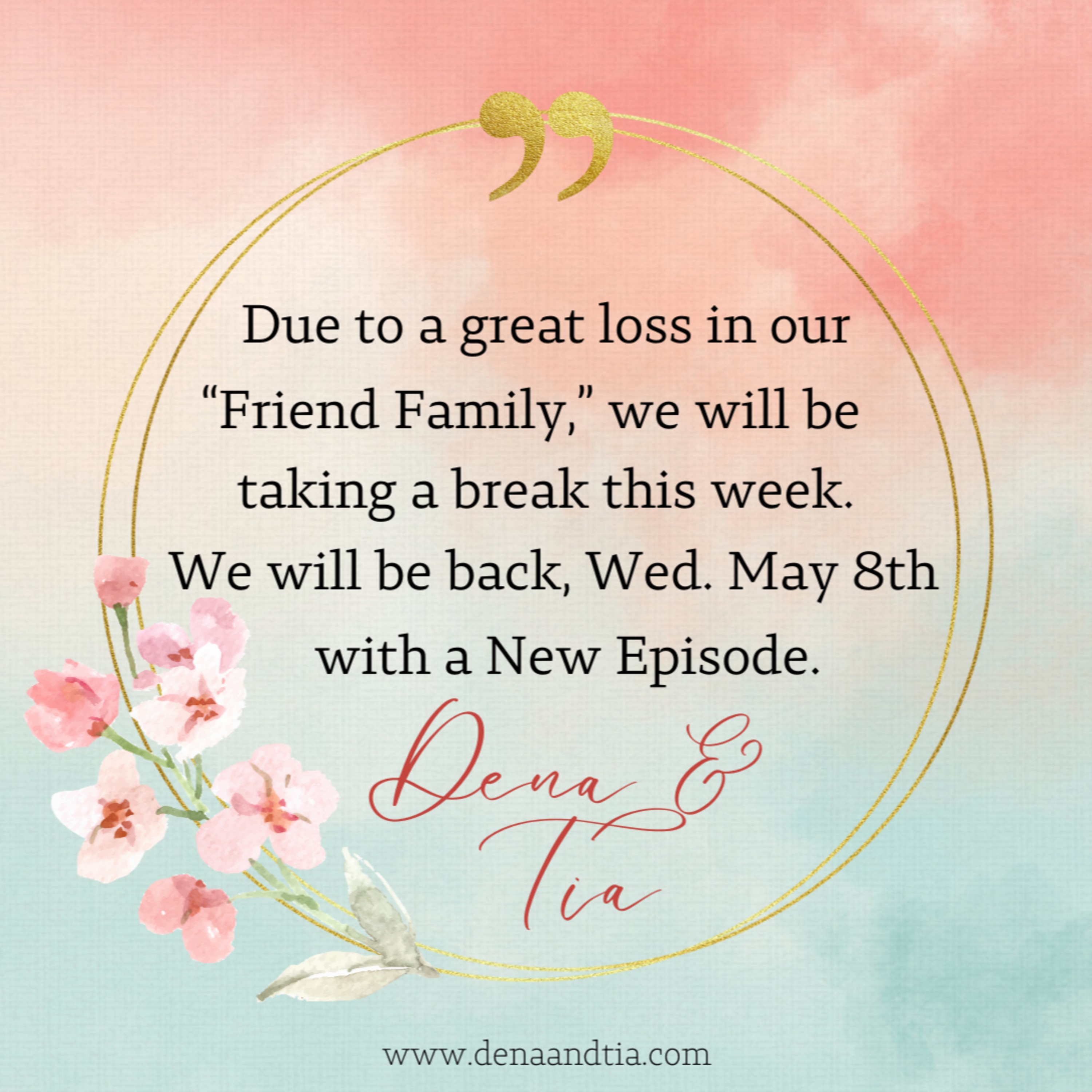 Taking A Break This Week. We will be back May 8th, 2024