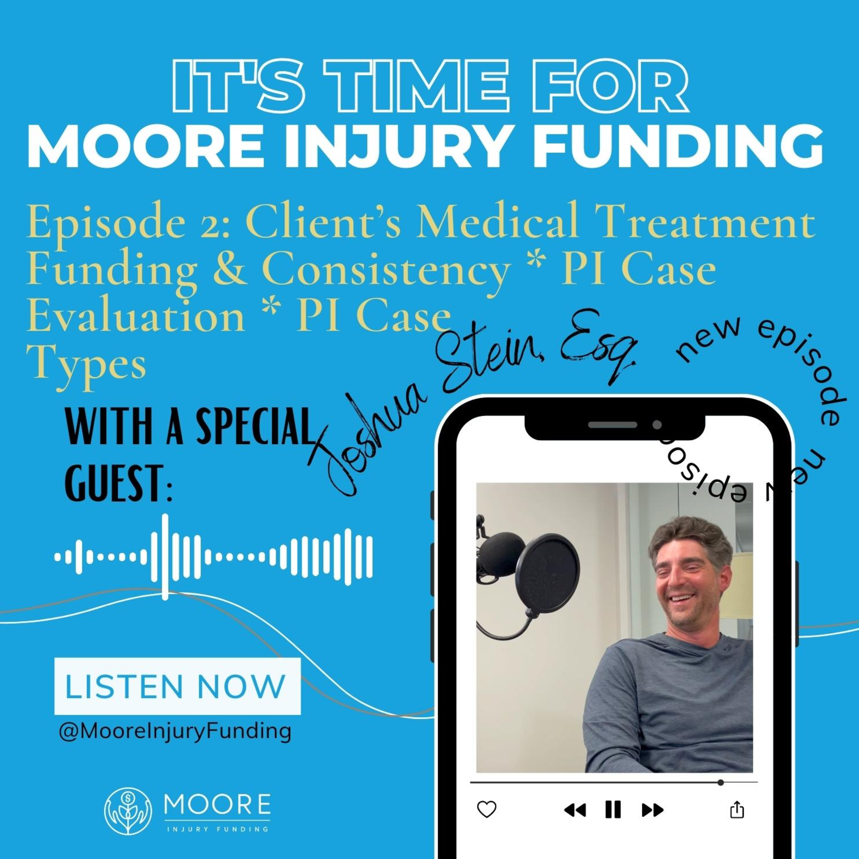 Client's Medical Treatment Funding & Consistency, PI Case Evaluation and PI Case Types episode artwork