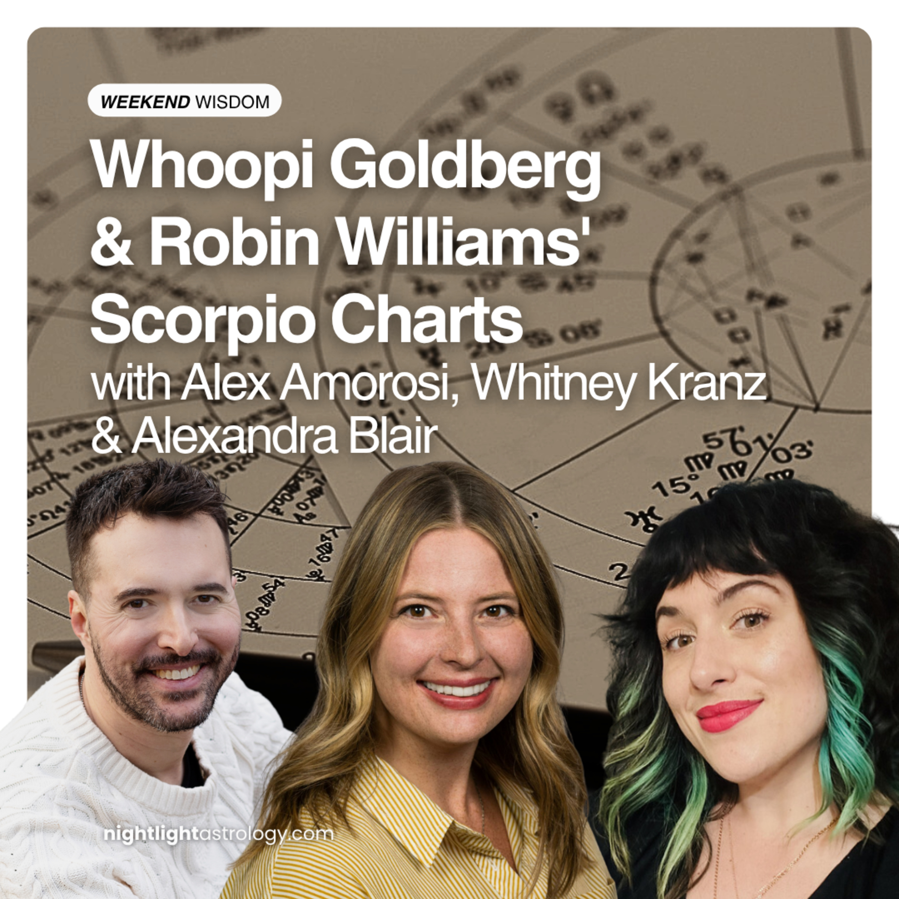 Weekend Wisdom: Whoopi Goldberg & Robin Williams' Scorpio Charts