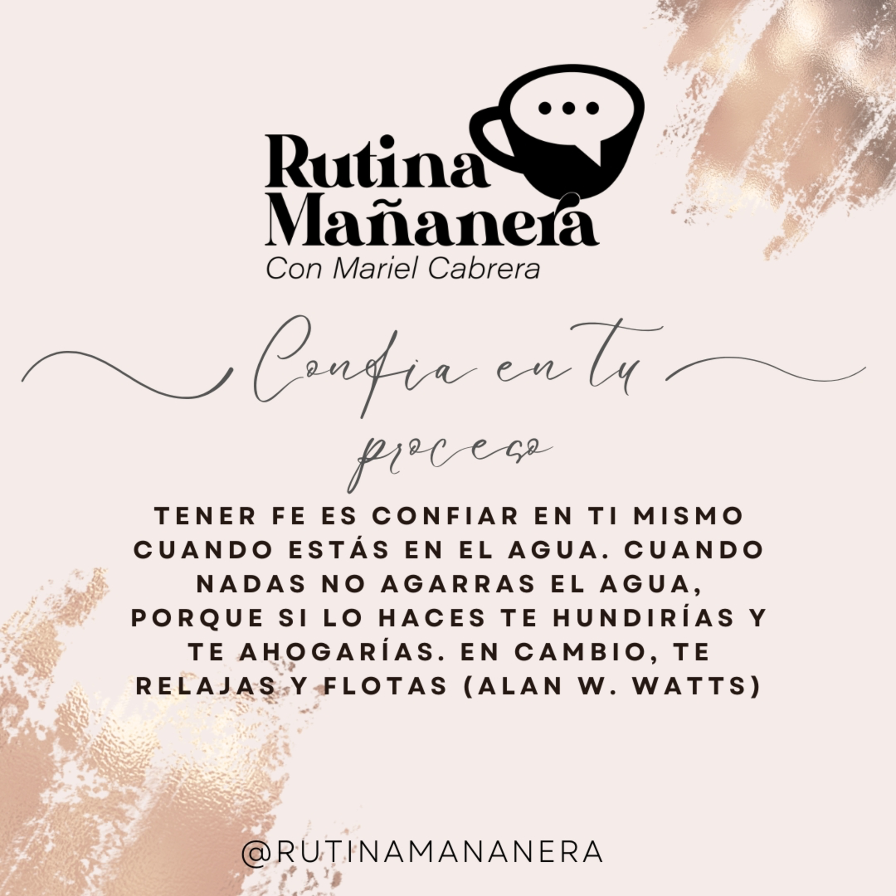 Rutina Mañanera con Mariel Cabrera