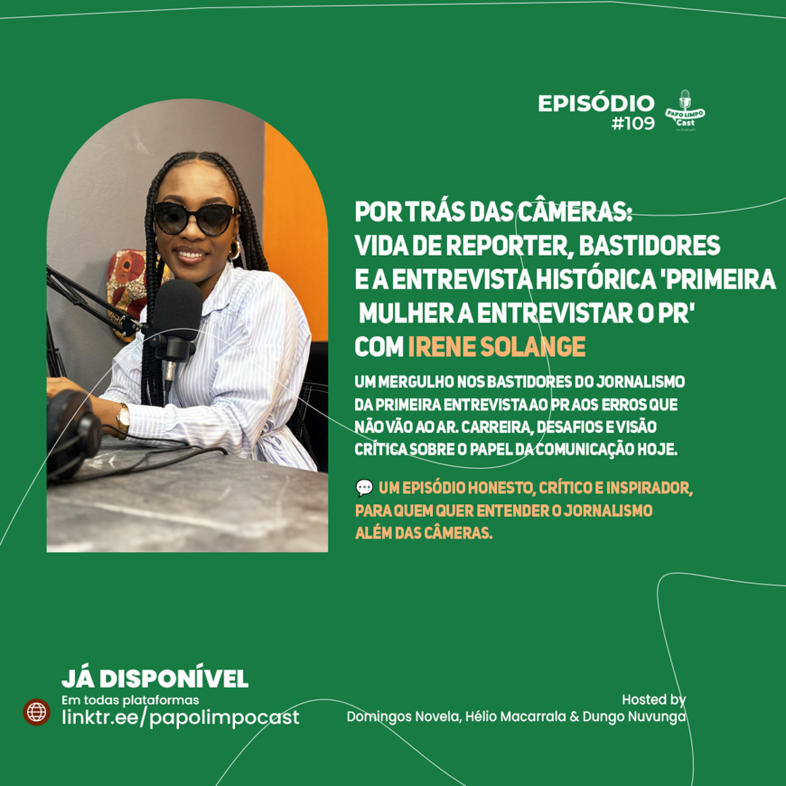 Por trás das câmeras: jornalismo real e a entrevista histórica com Irene Solange.