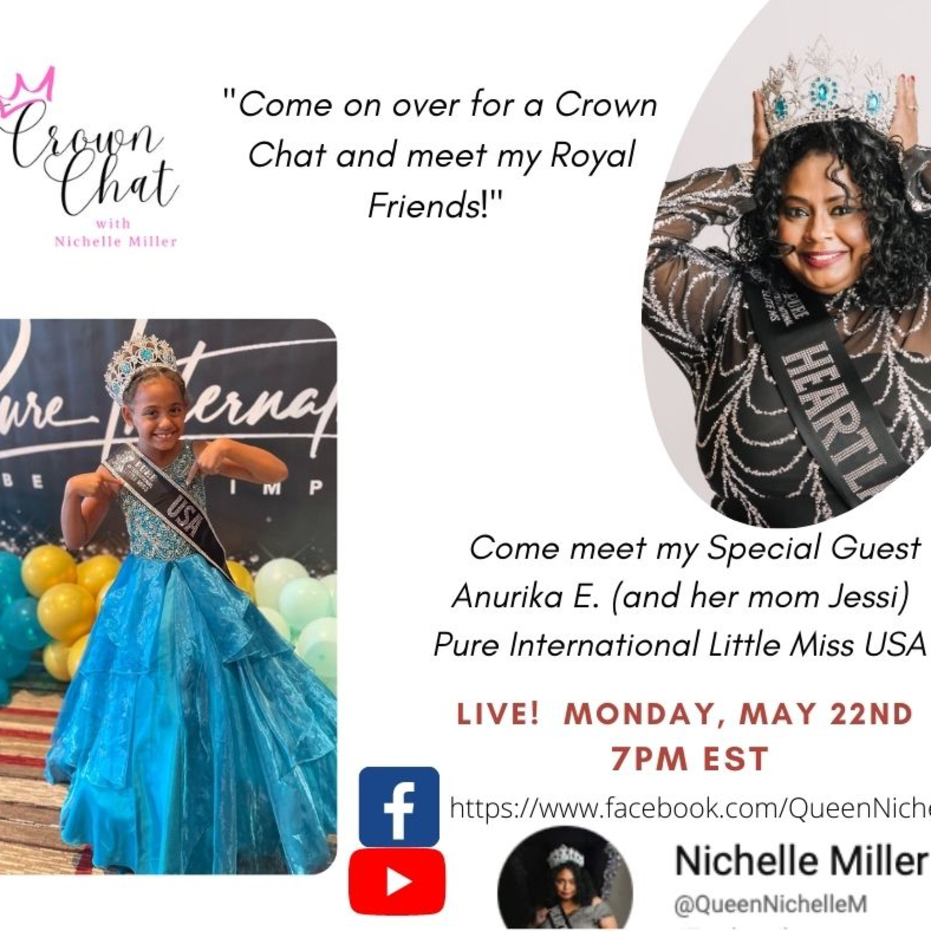 Season 2-Episode 9: Crown Chat with Special Guest Pure International Little Miss USA! episode artwork