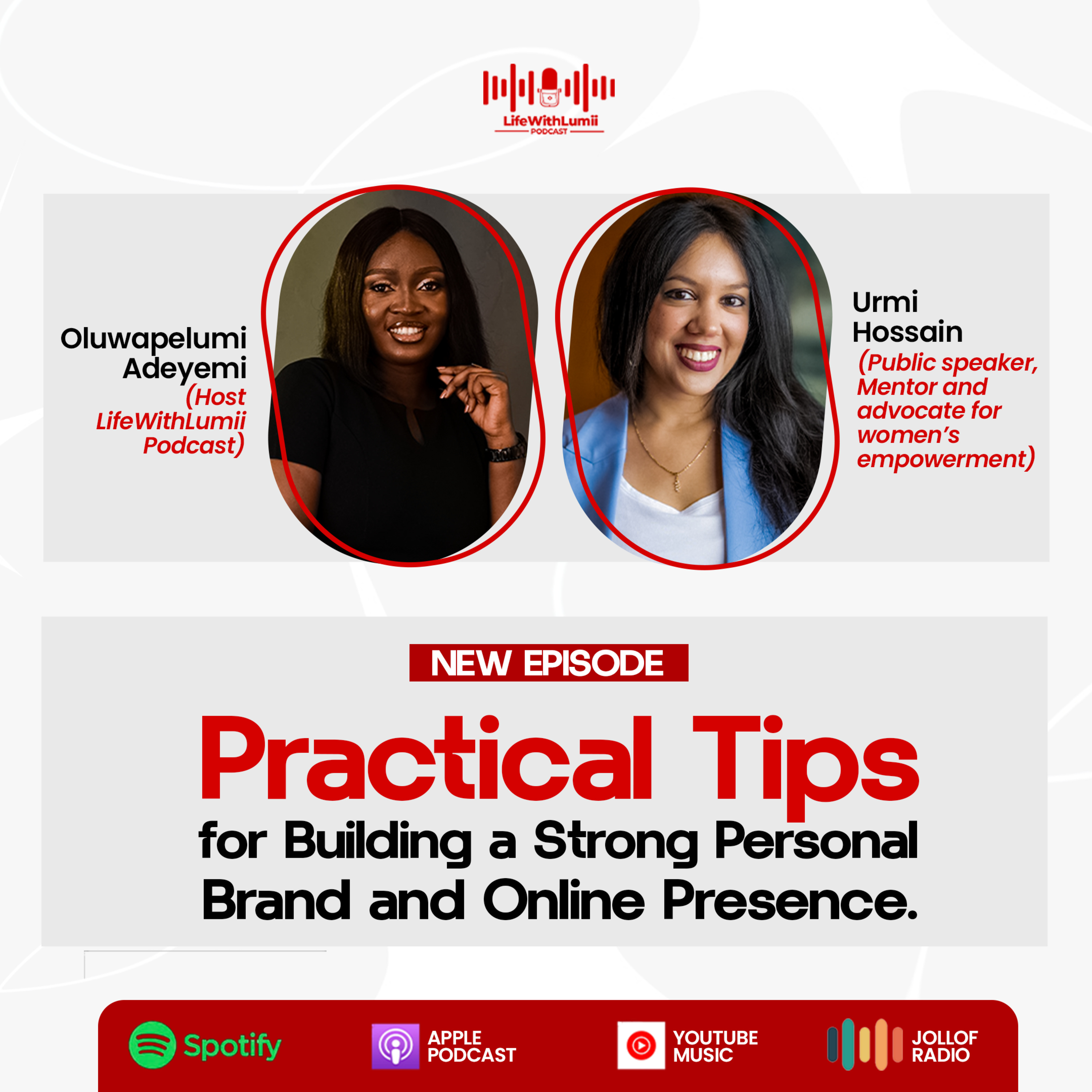 Practical Tips for Building a Strong Personal Brand and Online Presence ft. Urmi Hossain episode artwork