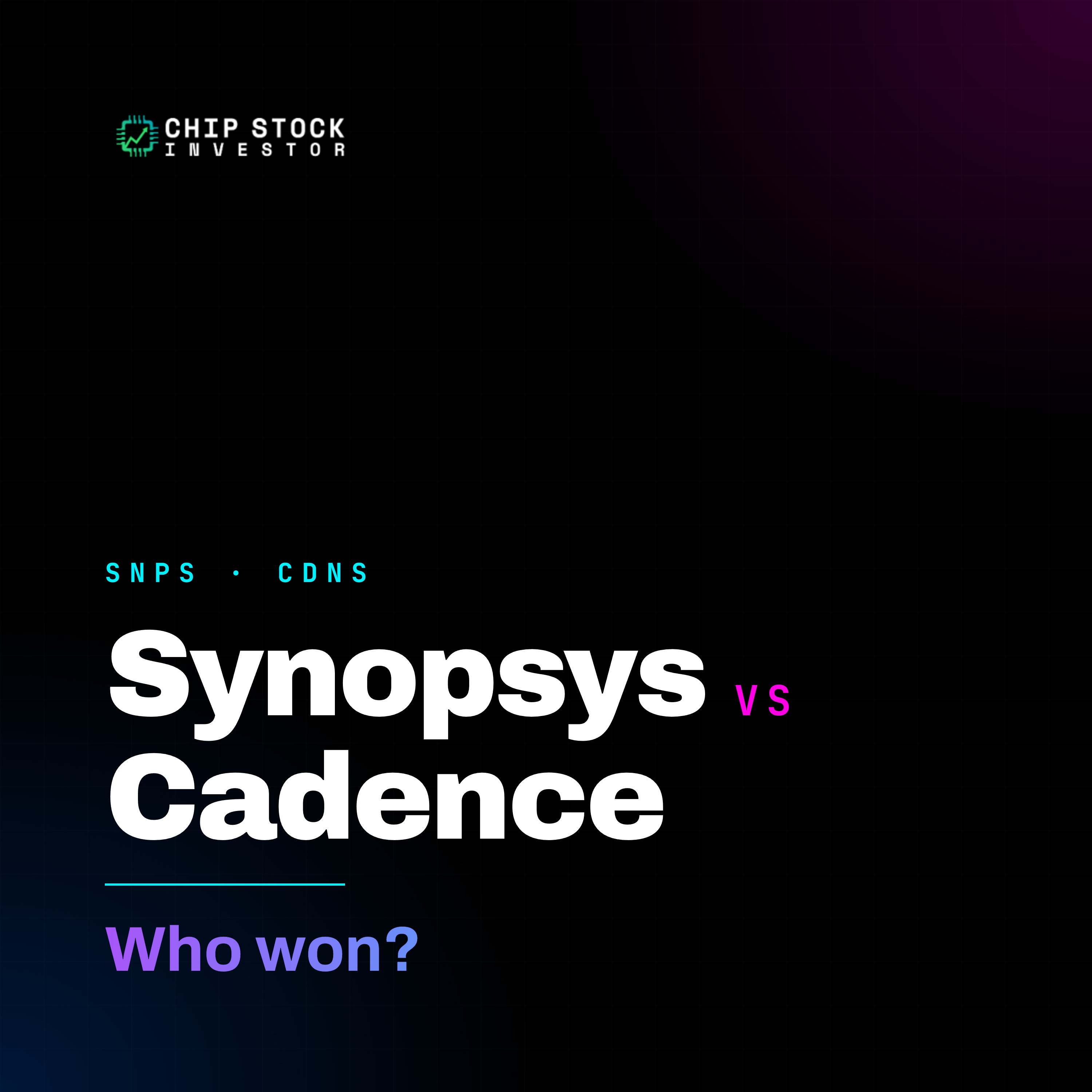 Why Synopsys Lagged Cadence (And Why It May Be Cheap) episode artwork