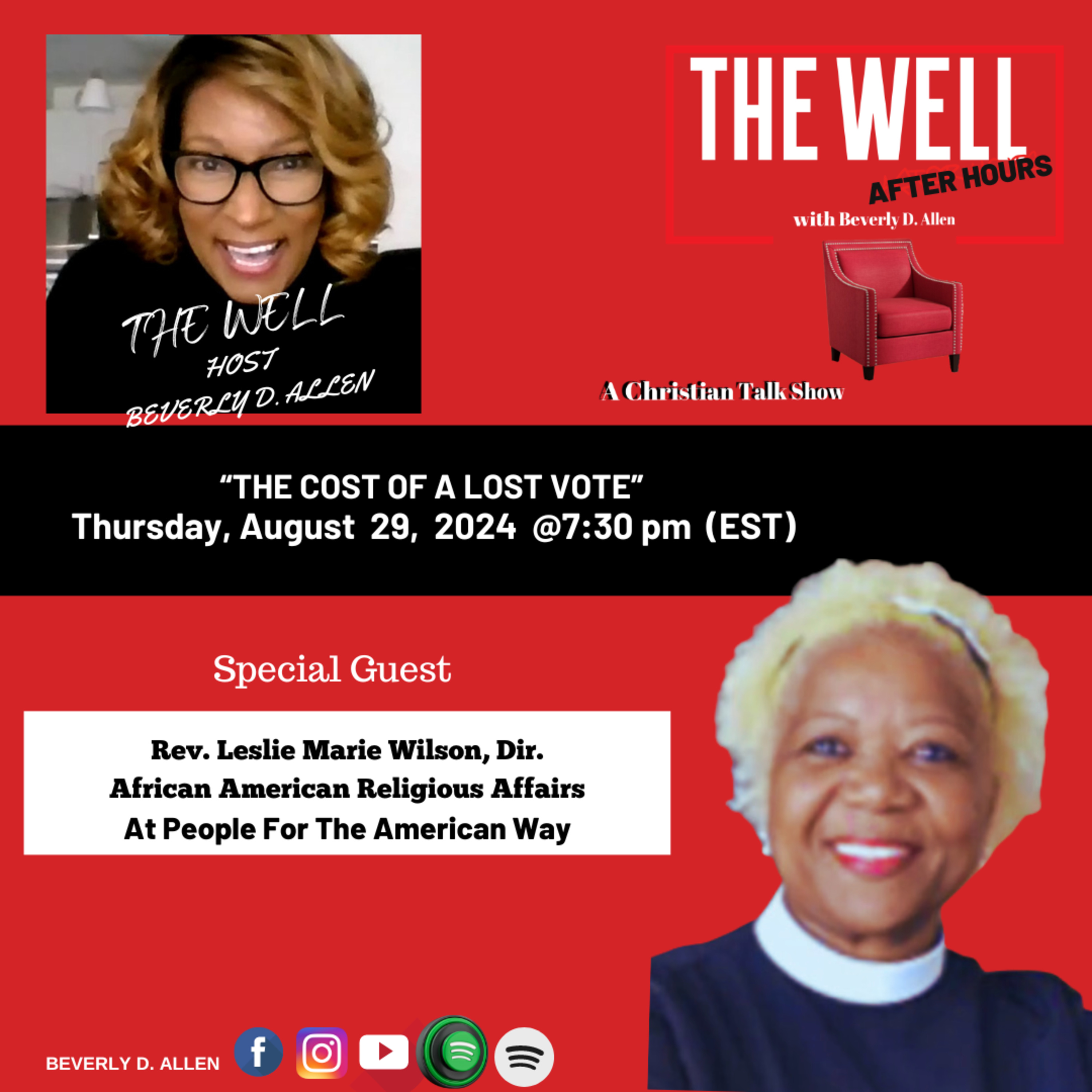 The Well After Hours - Host Beverly D. Allen