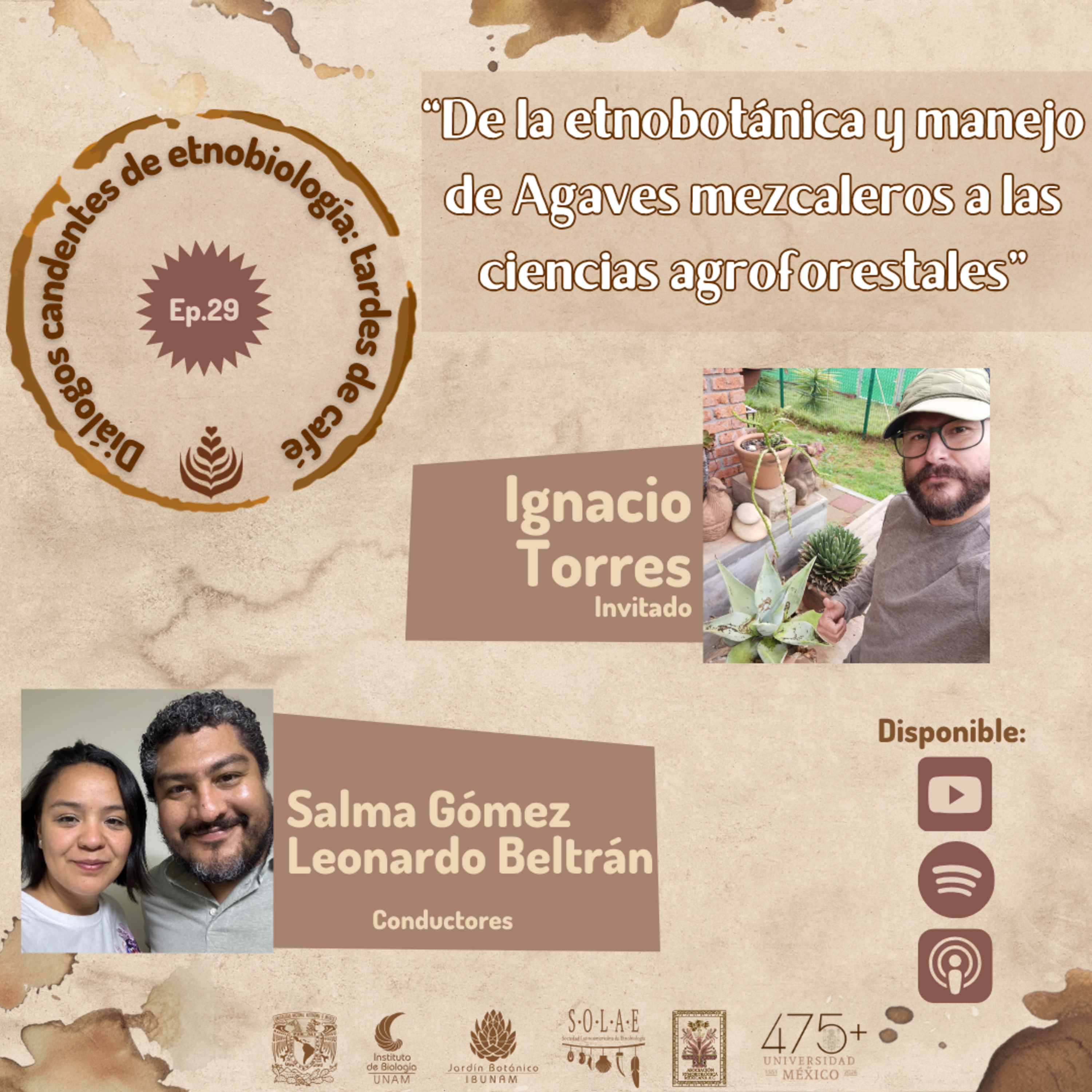 EP. 29: DE LA ETNOBOTÁNICA Y MANEJO DE AGAVES MEZCALEROS A LAS CIENCIAS AGROFORESTALES episode artwork