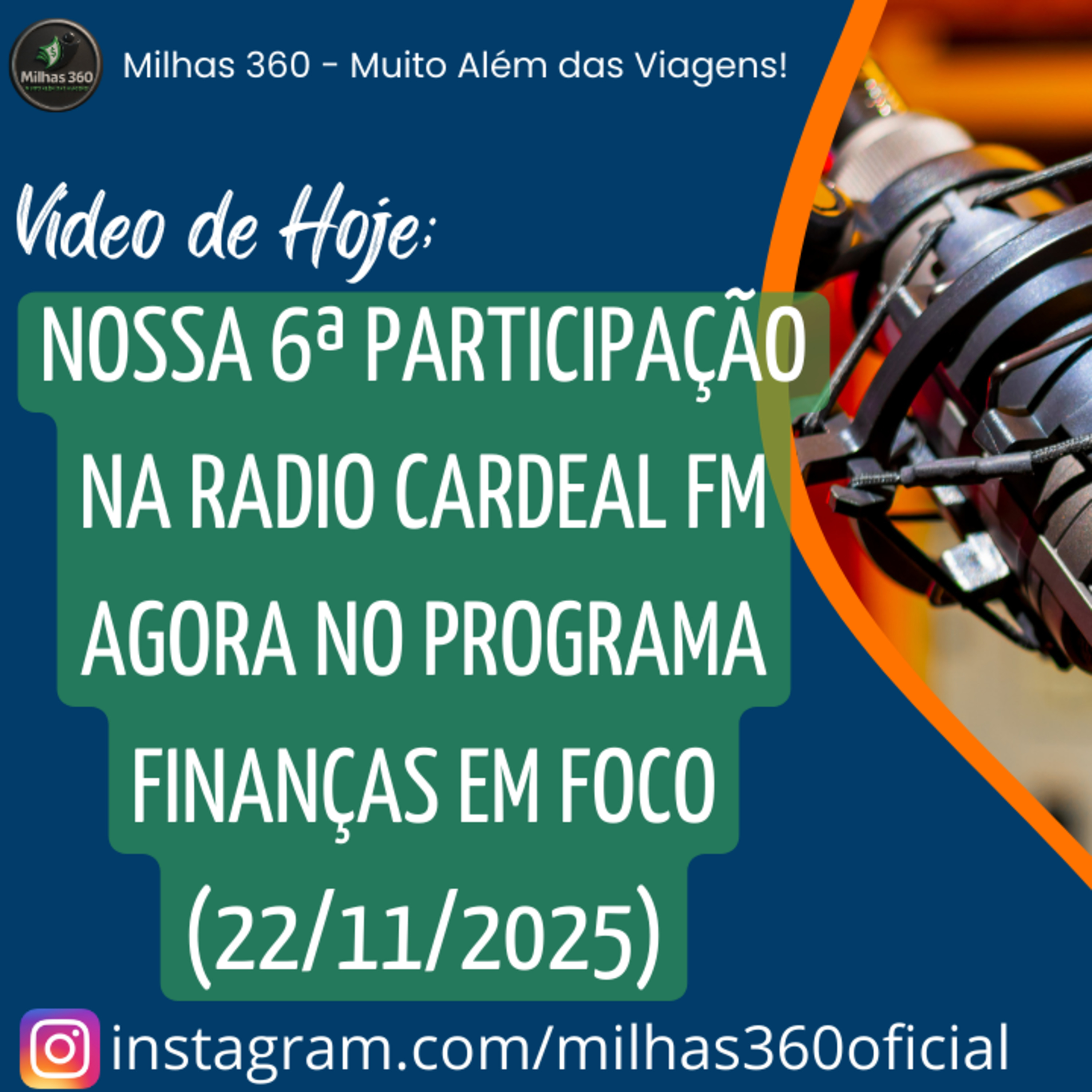Nossa 6ª Participação na Radio Cardeal FM (22/11/2025)
