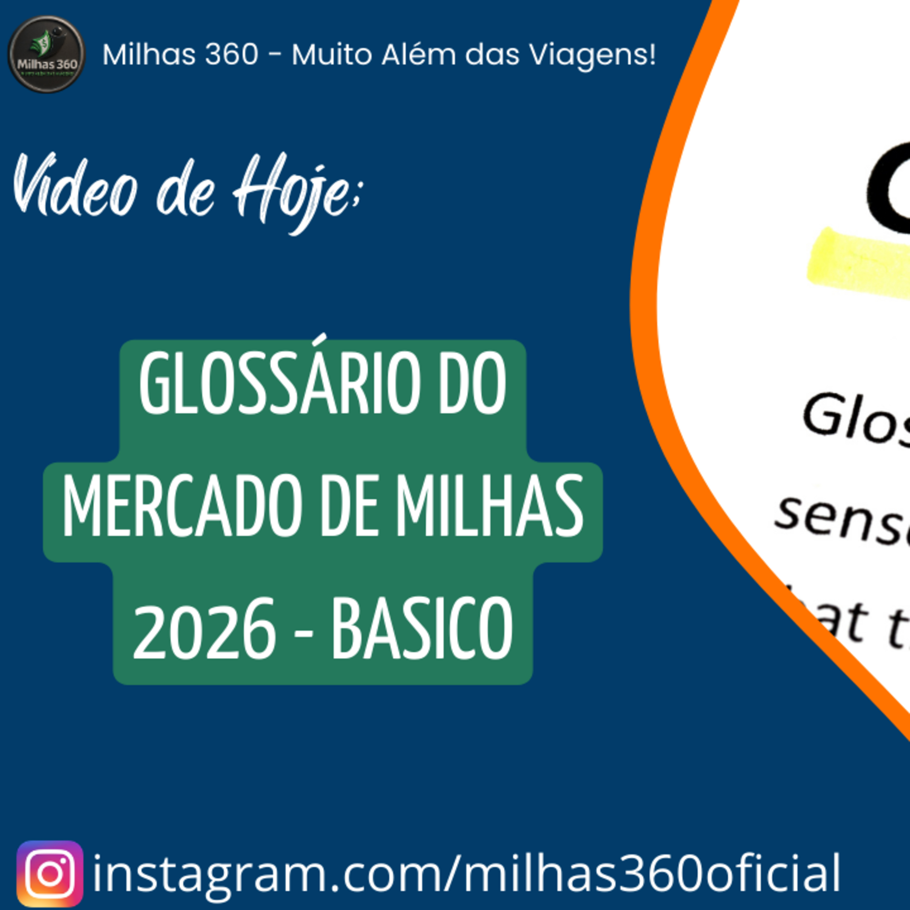 Glossário do Mercado de Milhas 2026 - Basico