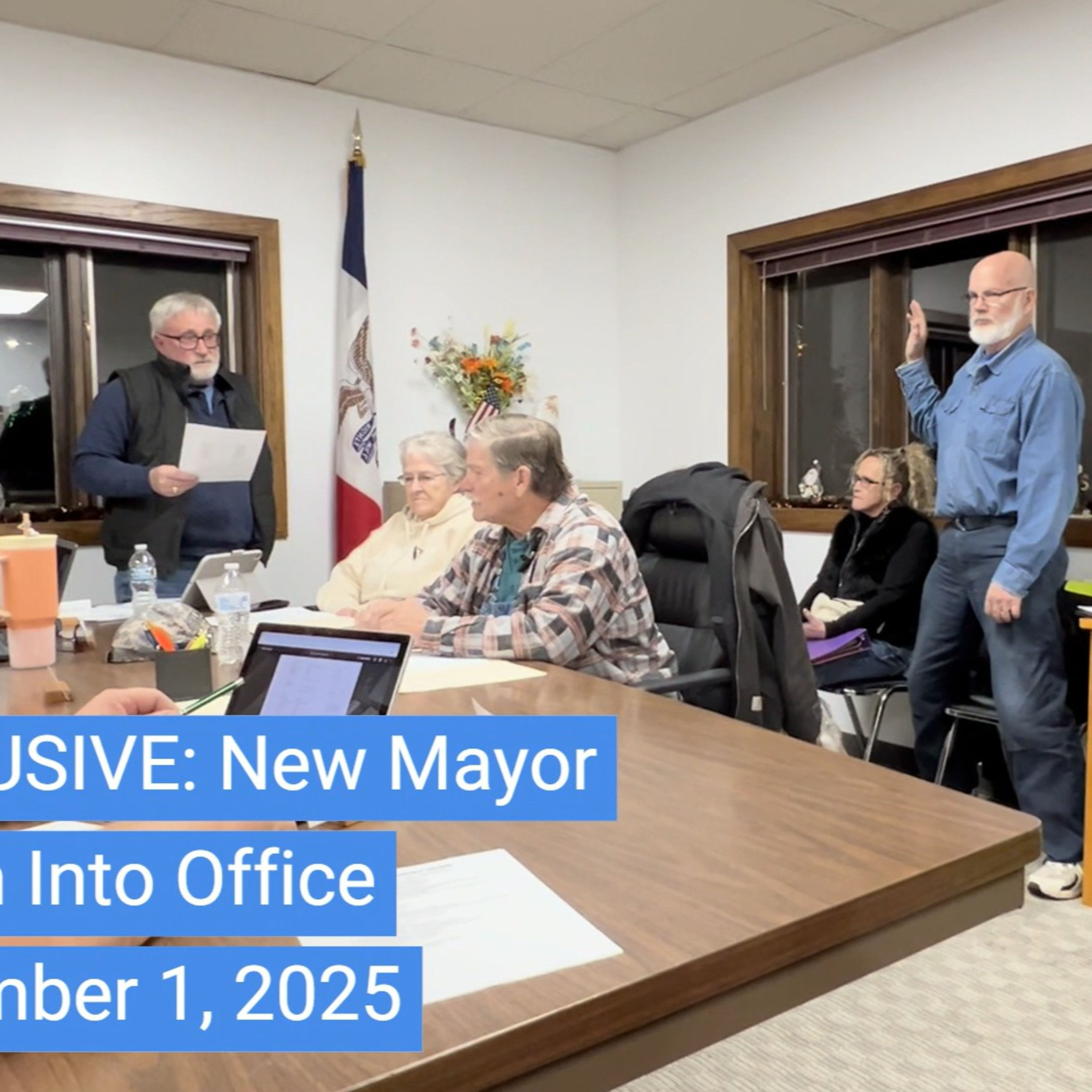 Brighton Mayor Melvin Rich Swears in Mayor-Elect Bill Farmer