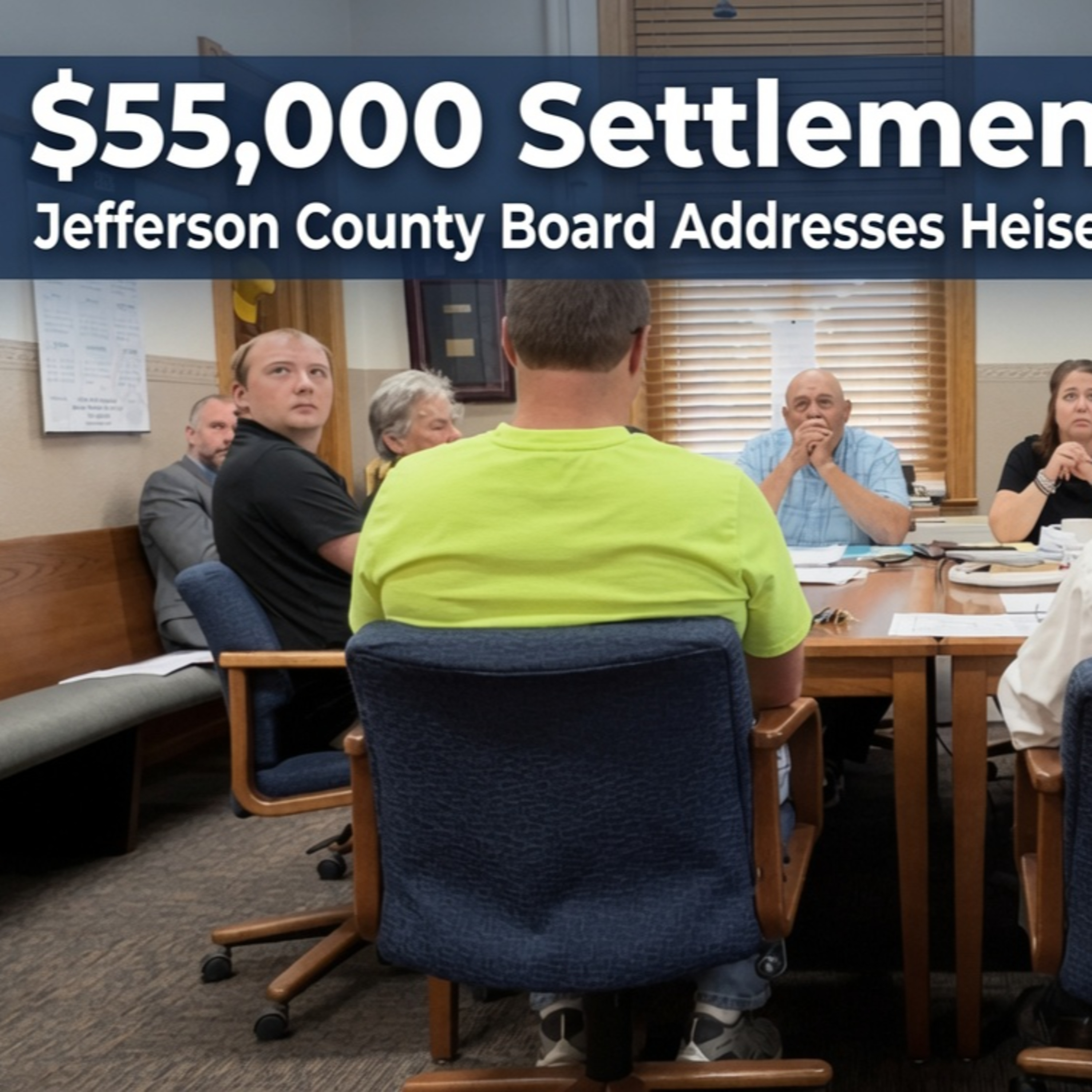 $55,000 Settlement Approved: Jefferson County Board Addresses Heisel Claim & Moreno Request  episode artwork