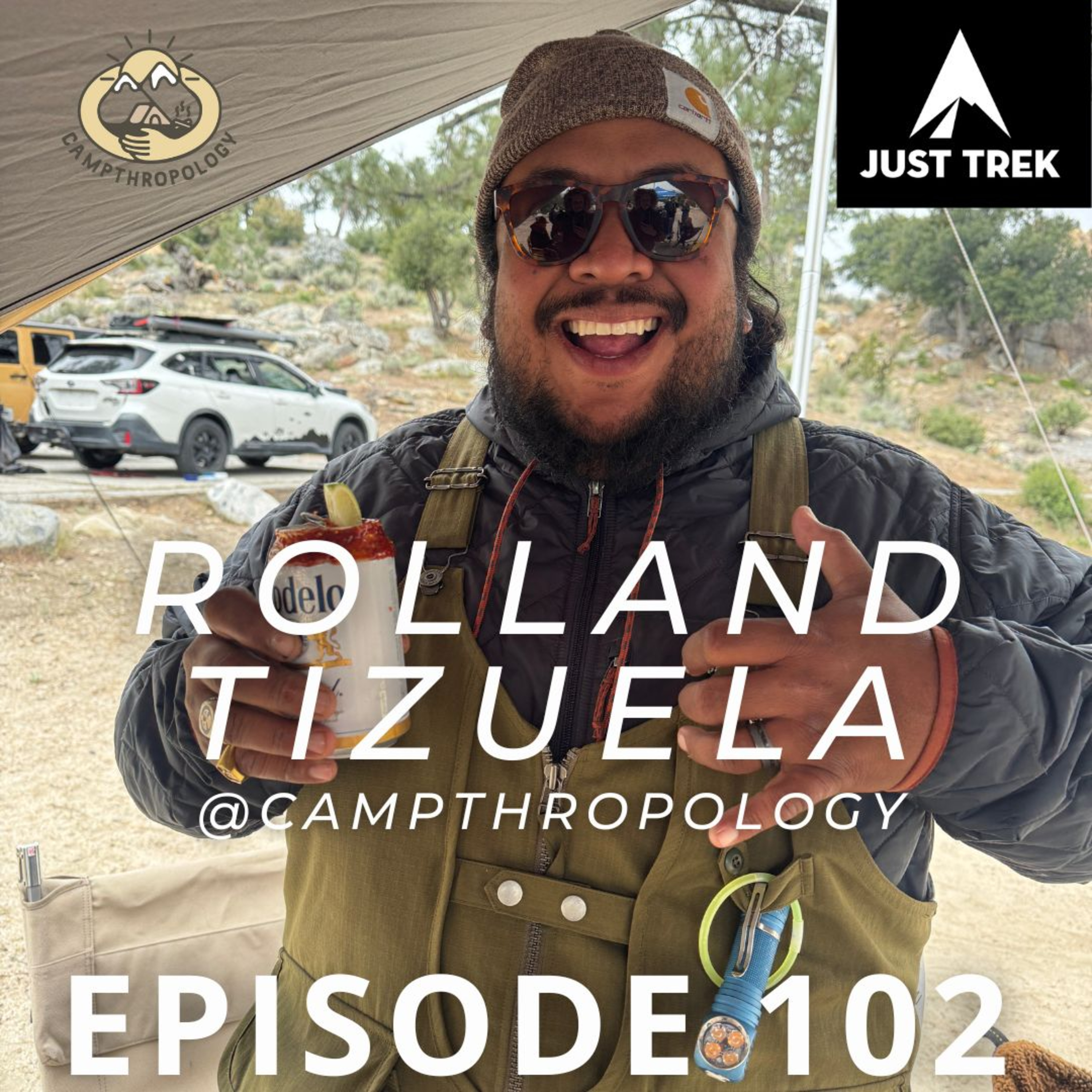 #102 | From Poet and PCT Trekker to Campthropology Founder: Rolland Tizuela on Camping, Outdoor Creativity, Epic Poo Views on TikTok, the Spirit of Snow Peak Gear, and the Camp Homies Collective