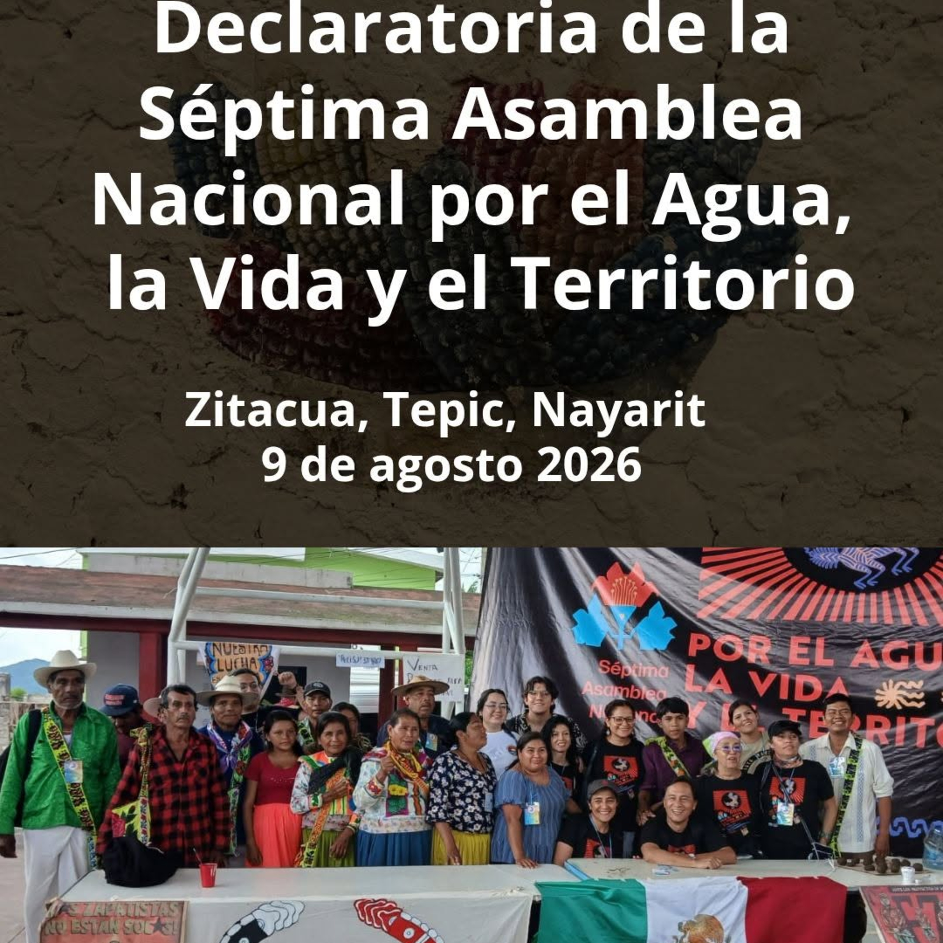 El agua no tiene dueño | Séptima Asamblea Nacional por el Agua, la Vida y el Territorio episode artwork