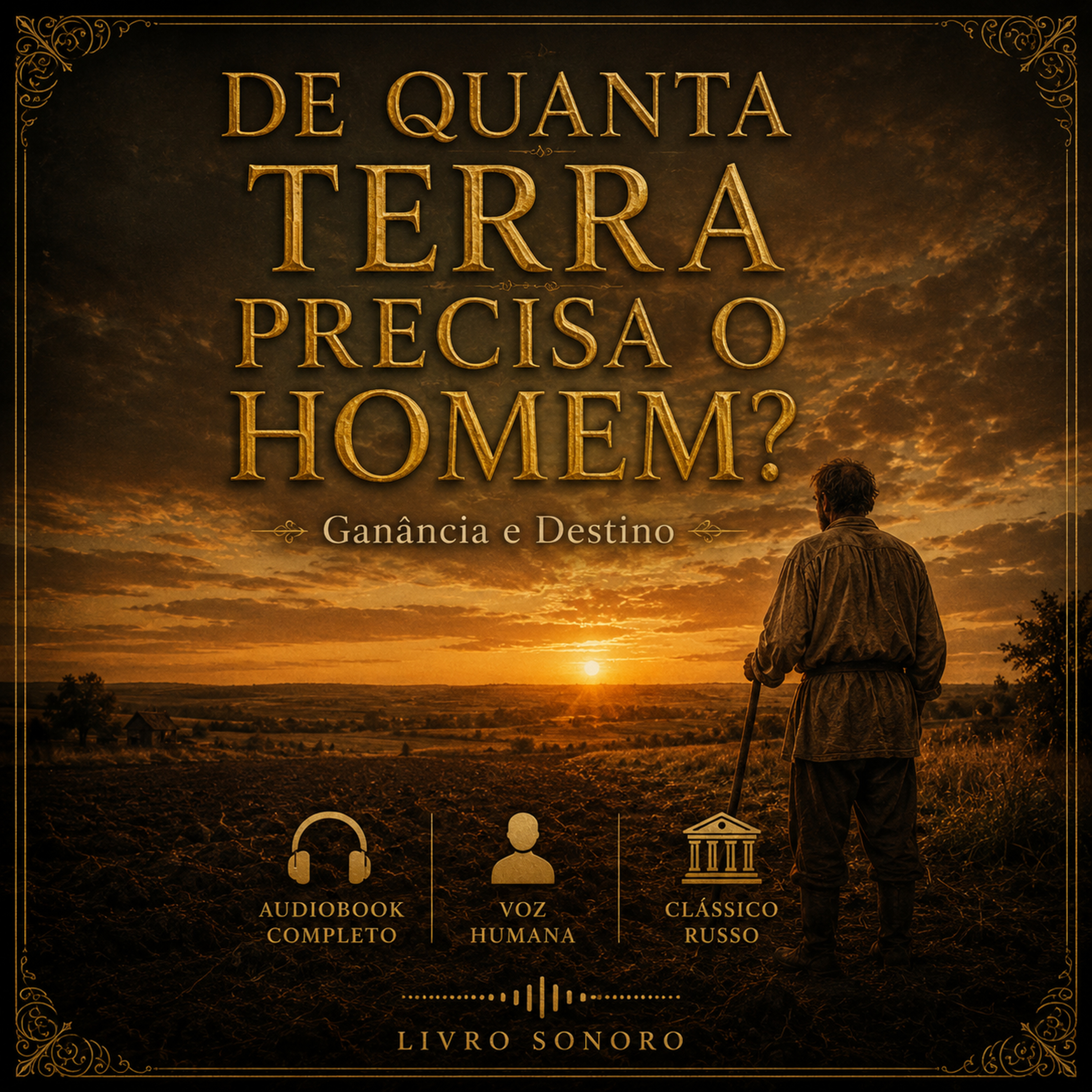 De Quanta Terra Precisa o Homem? — Liev Tolstói (Audiolivro Completo em Português)