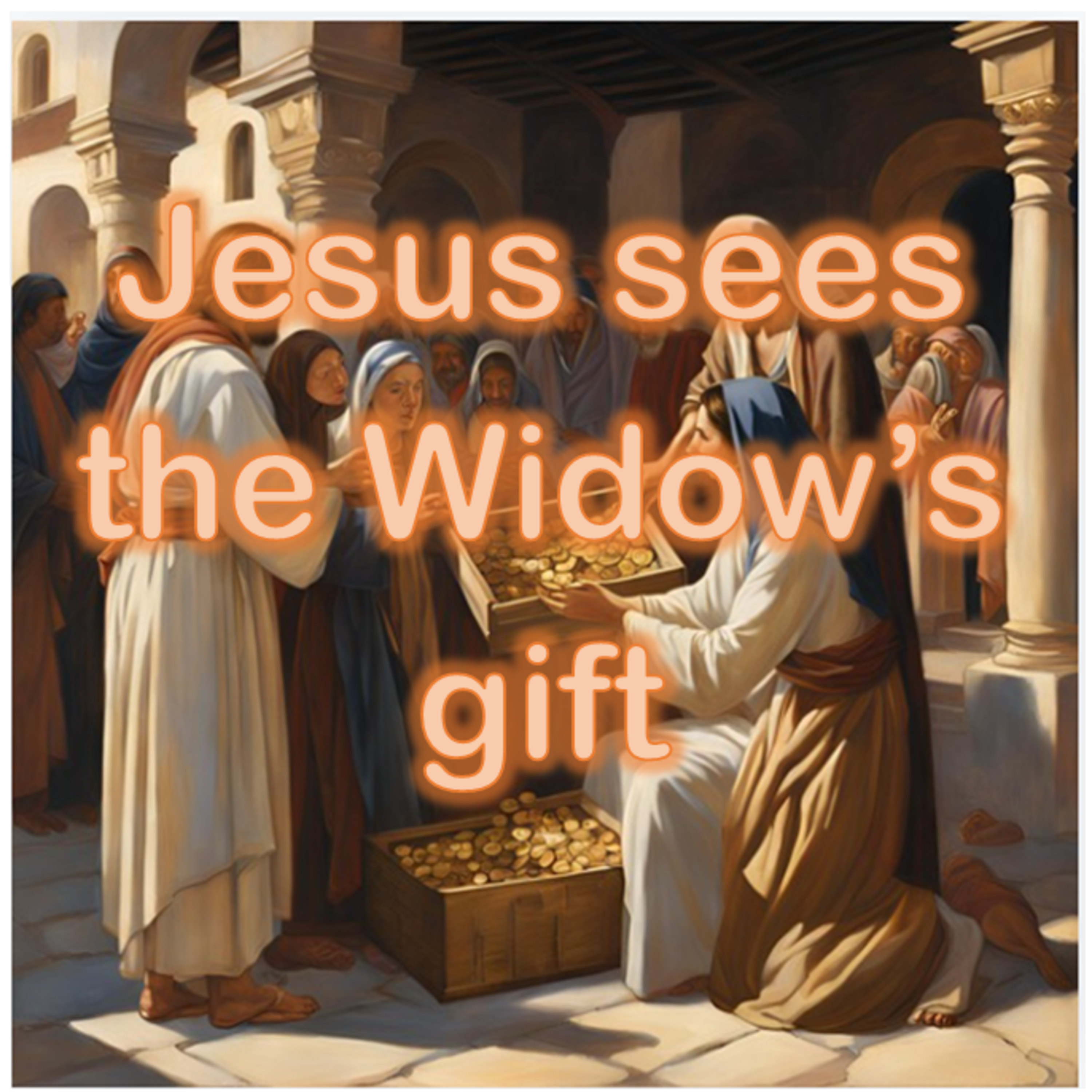 Jesus sees the Widow's gift episode artwork