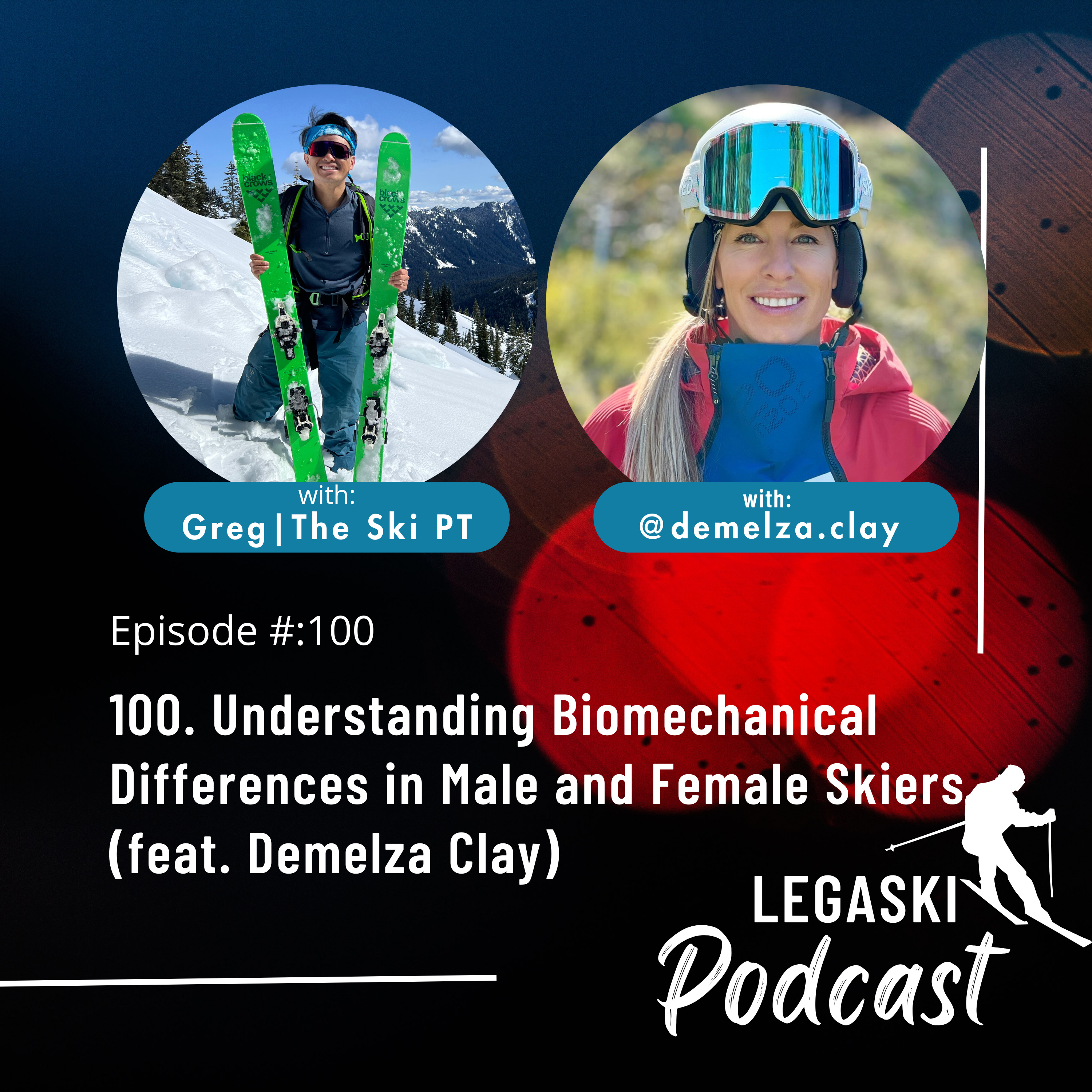 100. Understanding Biomechanical Differences in Male and Female Skiers (feat. Demelza Clay) episode artwork