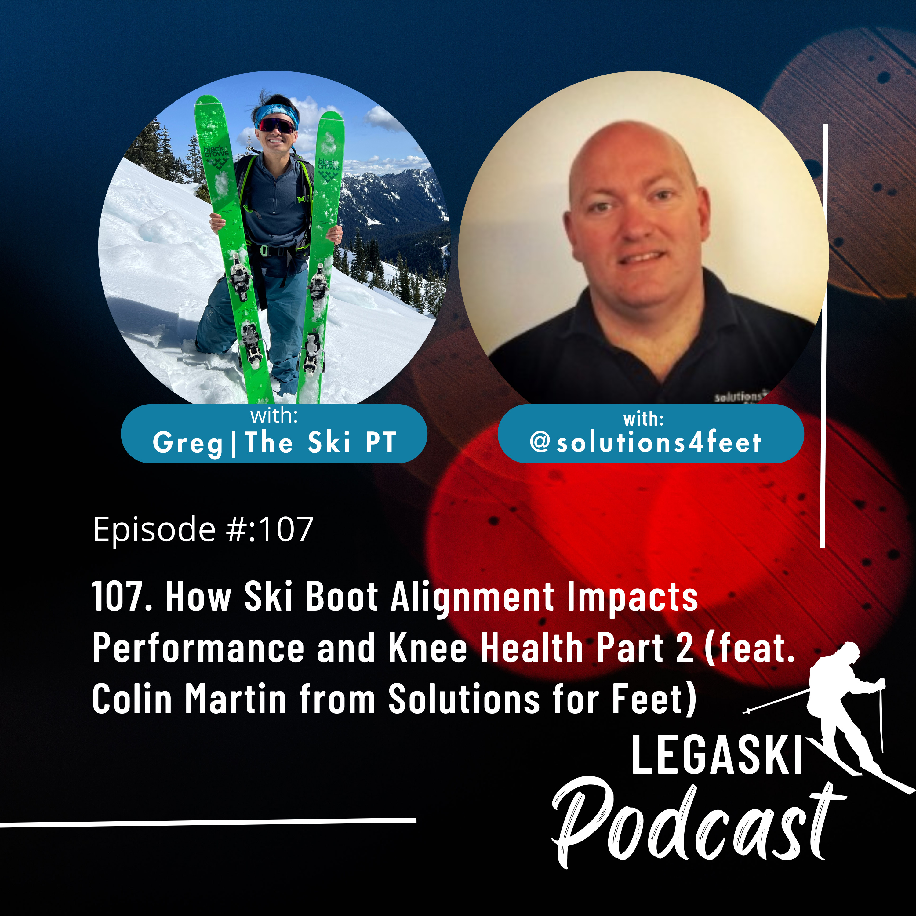 107. How Ski Boot Alignment Impacts Performance and Knee Health Part 2 (feat. Colin Martin from Solutions for Feet) episode artwork