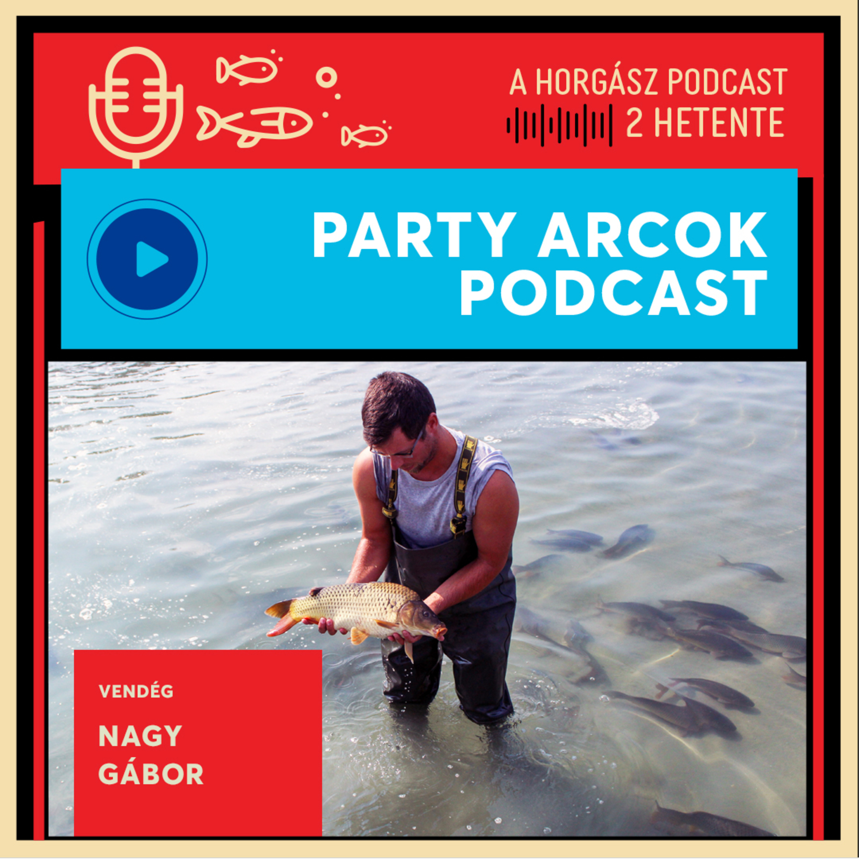 81. Alkalmazkodó harcsák és vándorló pontyok - Nagy Gábor | Parti-Arcok Podcast episode artwork