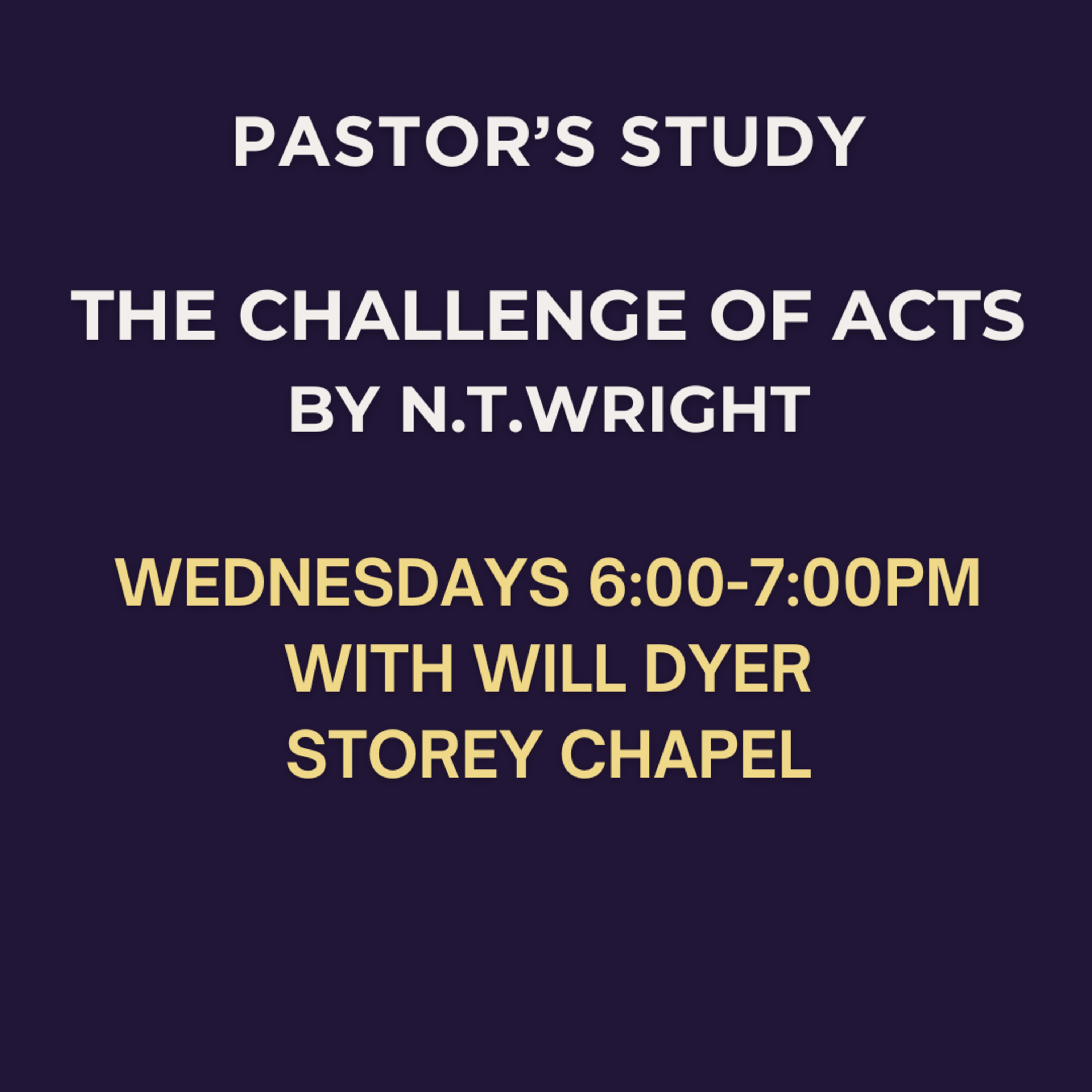 Pastors Study Week 9 episode artwork