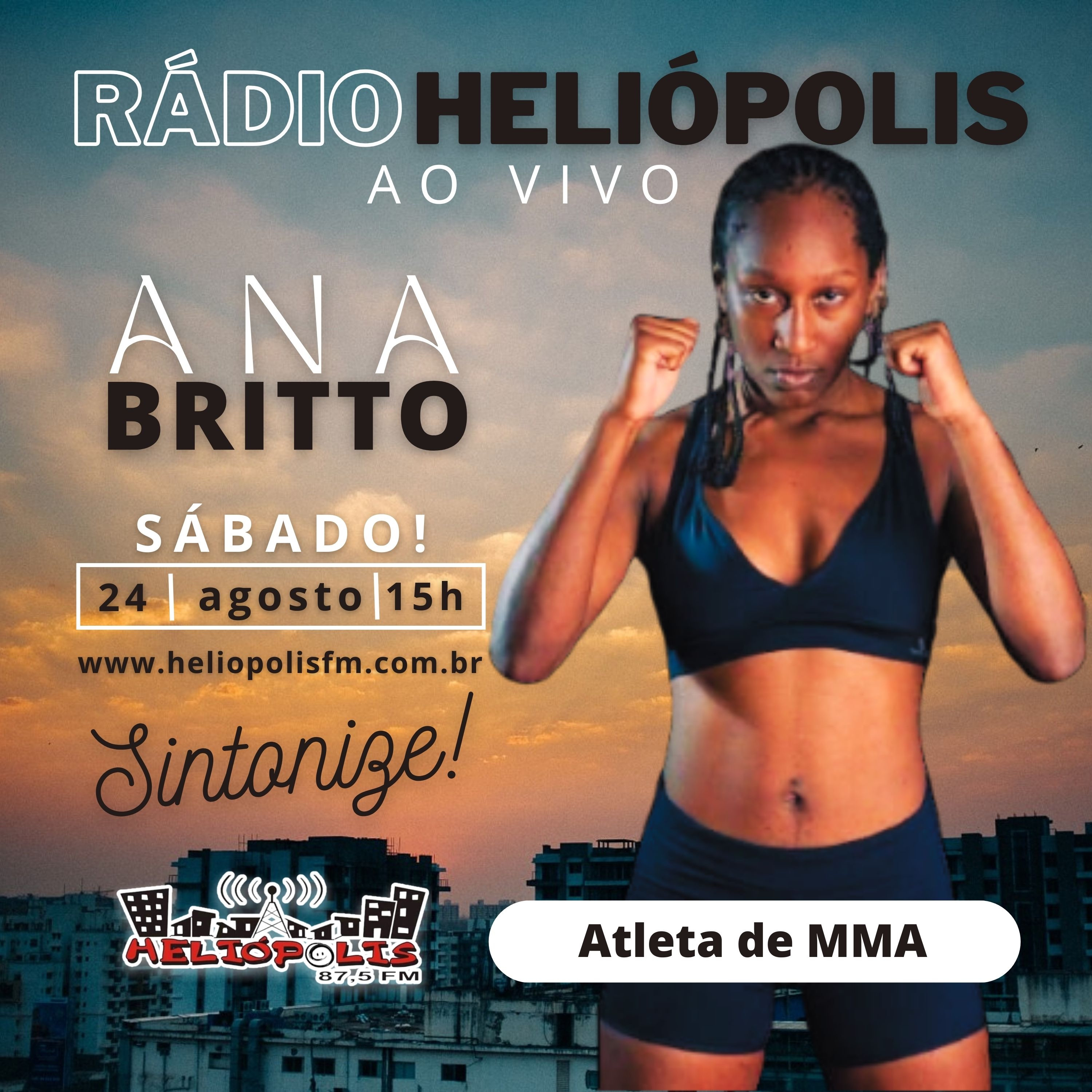 ANA BRITTO, ATLETA DE MMA NO ALÔ,PESSOAS! RÁDIO HELIÓPOLIS 87,5 FM SP episode artwork