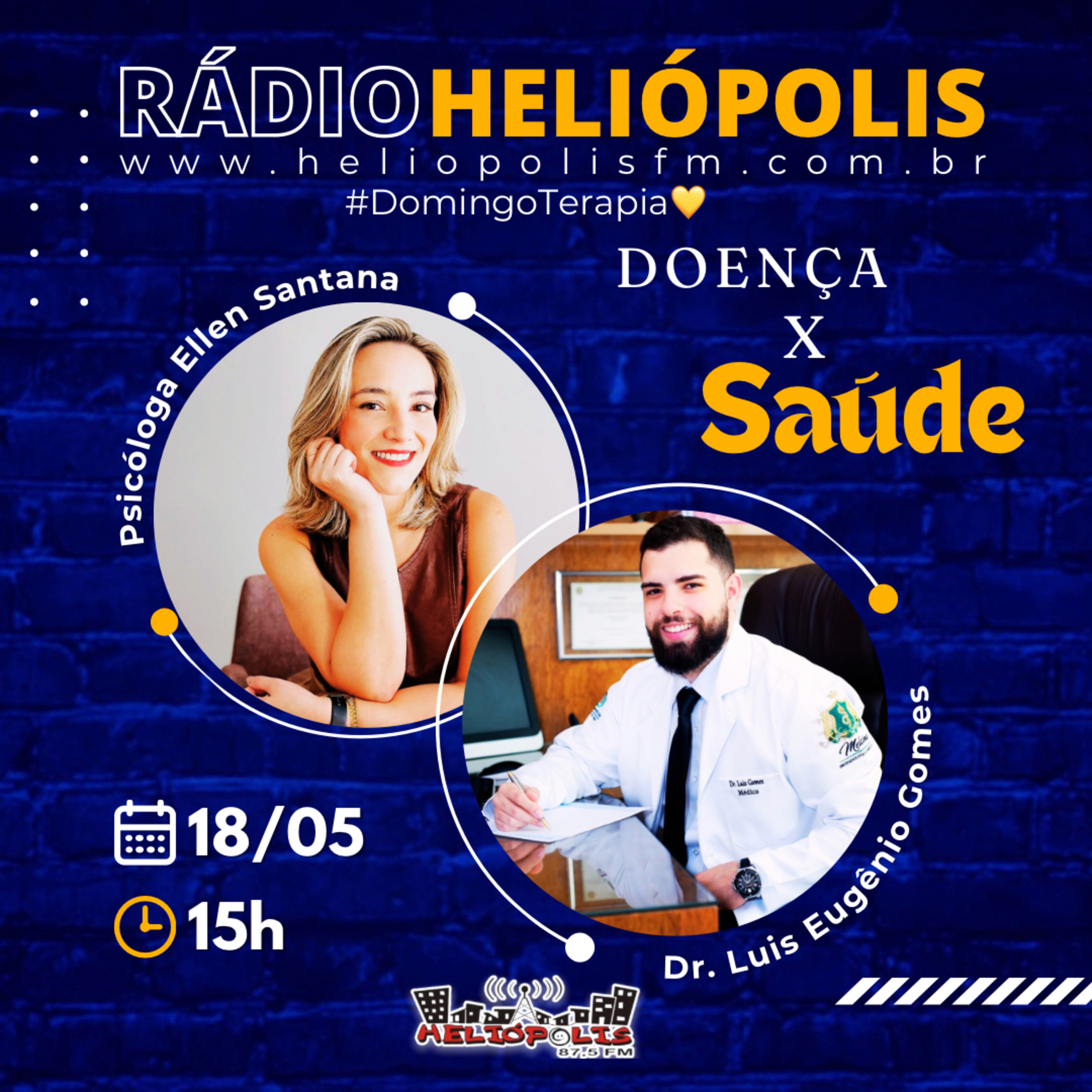 #DOMINGOTERAPIA💛 COM A PSICÓLOGA ELLEN SANTANA E O DR. LUIS EUGÊNIO FALANDO SOBRE DOENÇA x SAÚDE episode artwork