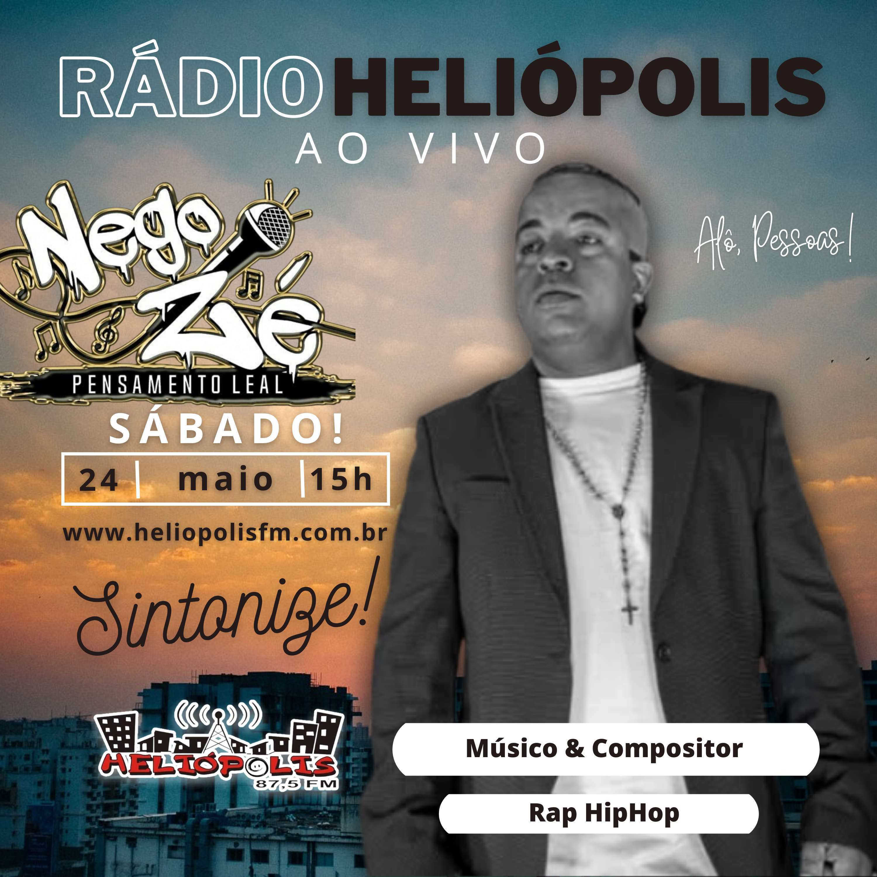 NEGO ZÉ NO ALÔ,PESSOAS! RÁDIO HELIÓPOLIS FM SP episode artwork