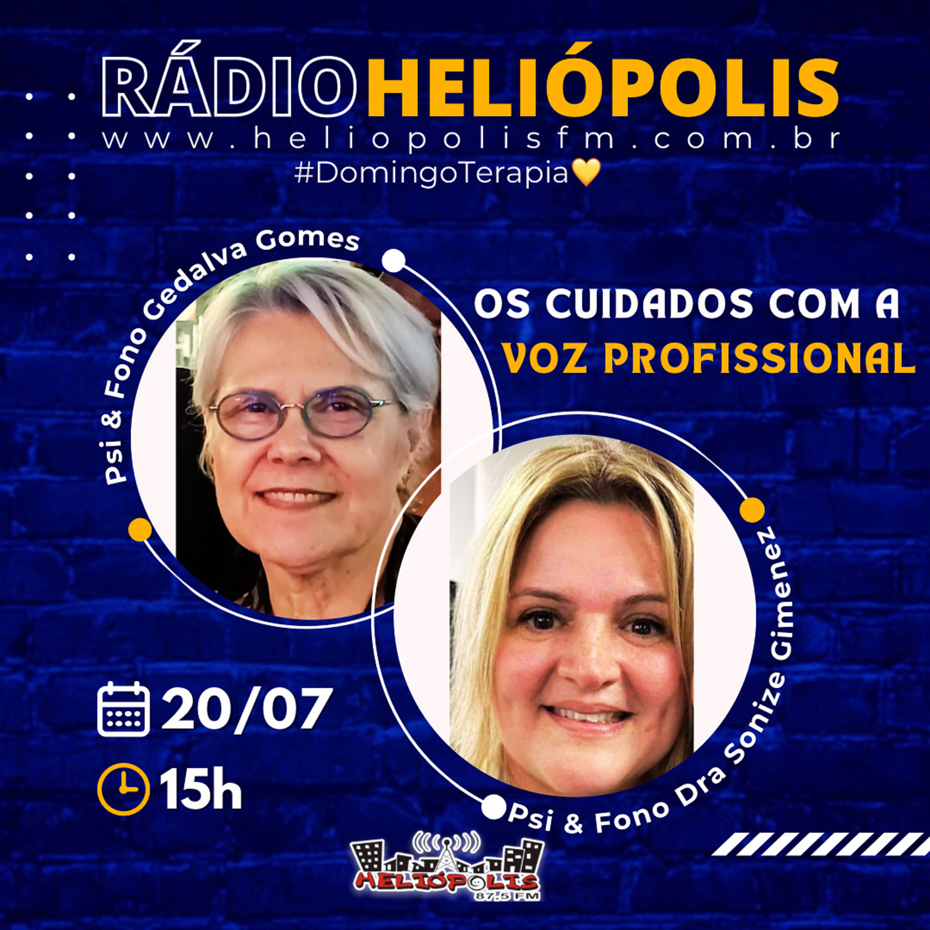 CUIDADOS COM A VOZ PROFISSIONAL: COM GEDALVA GOMES E A DRA SONIZE GIMENEZ episode artwork