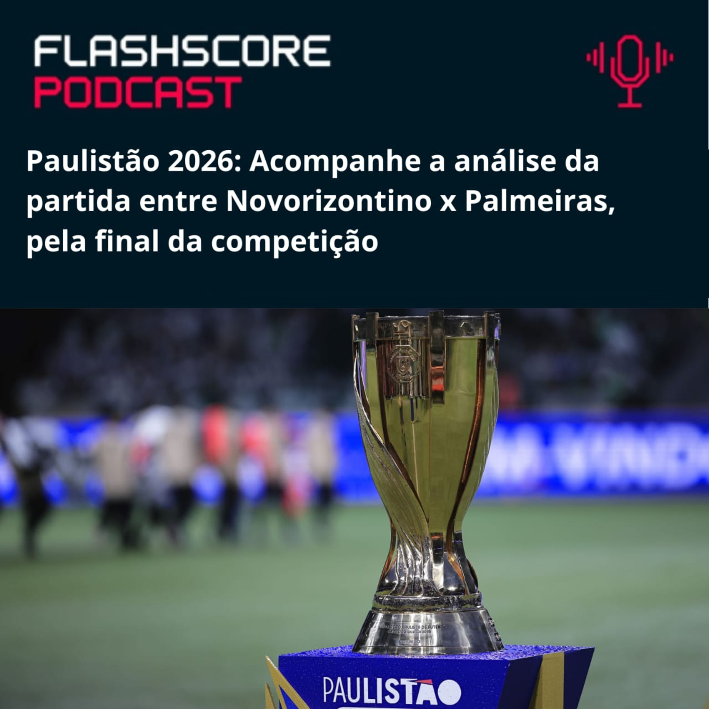 PRÉ-JOGO: NOVORIZONTINO x PALMEIRAS | FINAL DO PAULISTÃO 2026 episode artwork