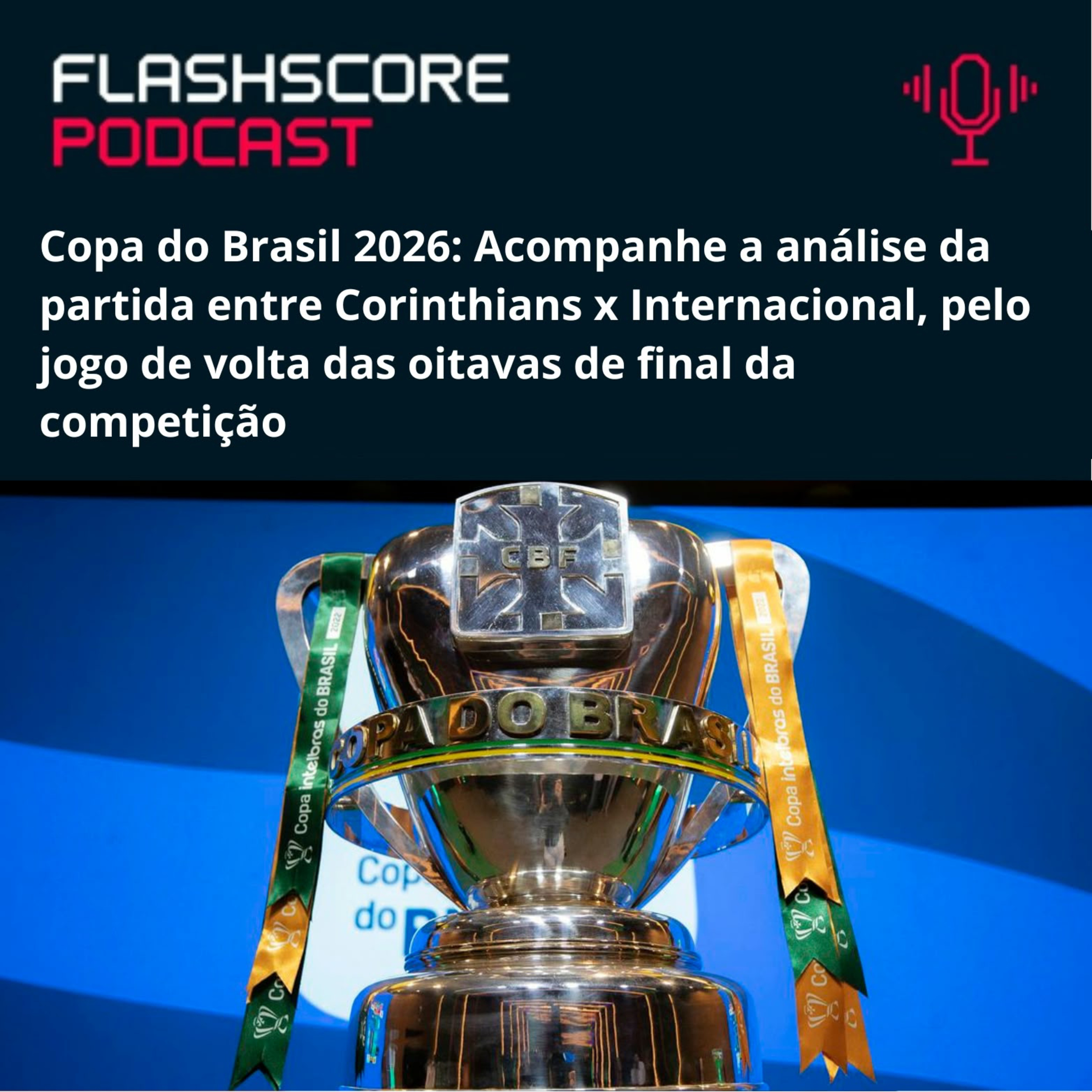 PRÉ-JOGO CORINTHIANS X INTERNACIONAL | OITAVAS DE FINAL COPA DO BRASIL episode artwork