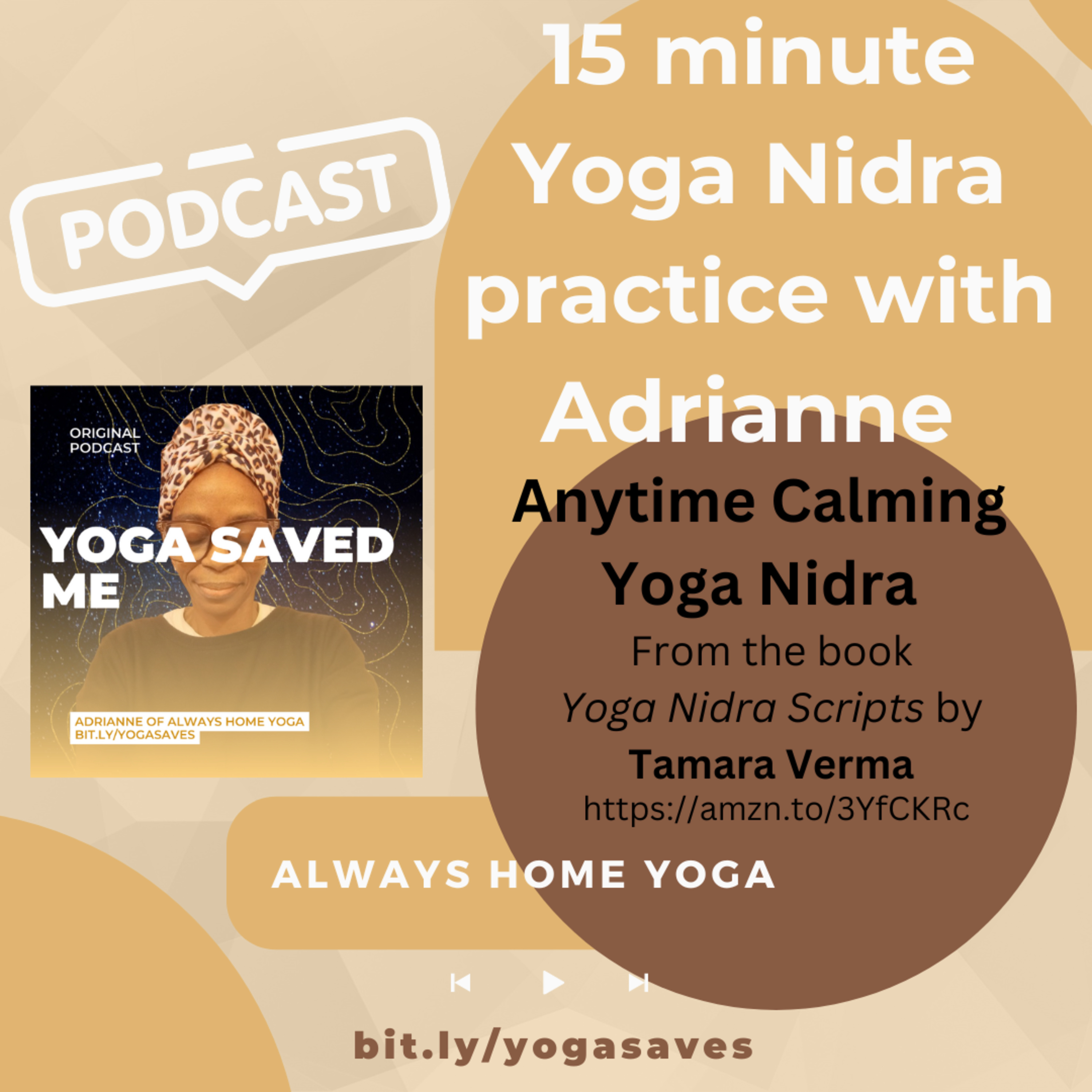 15 minute Yoga Nidra Anytime Calming practice episode artwork