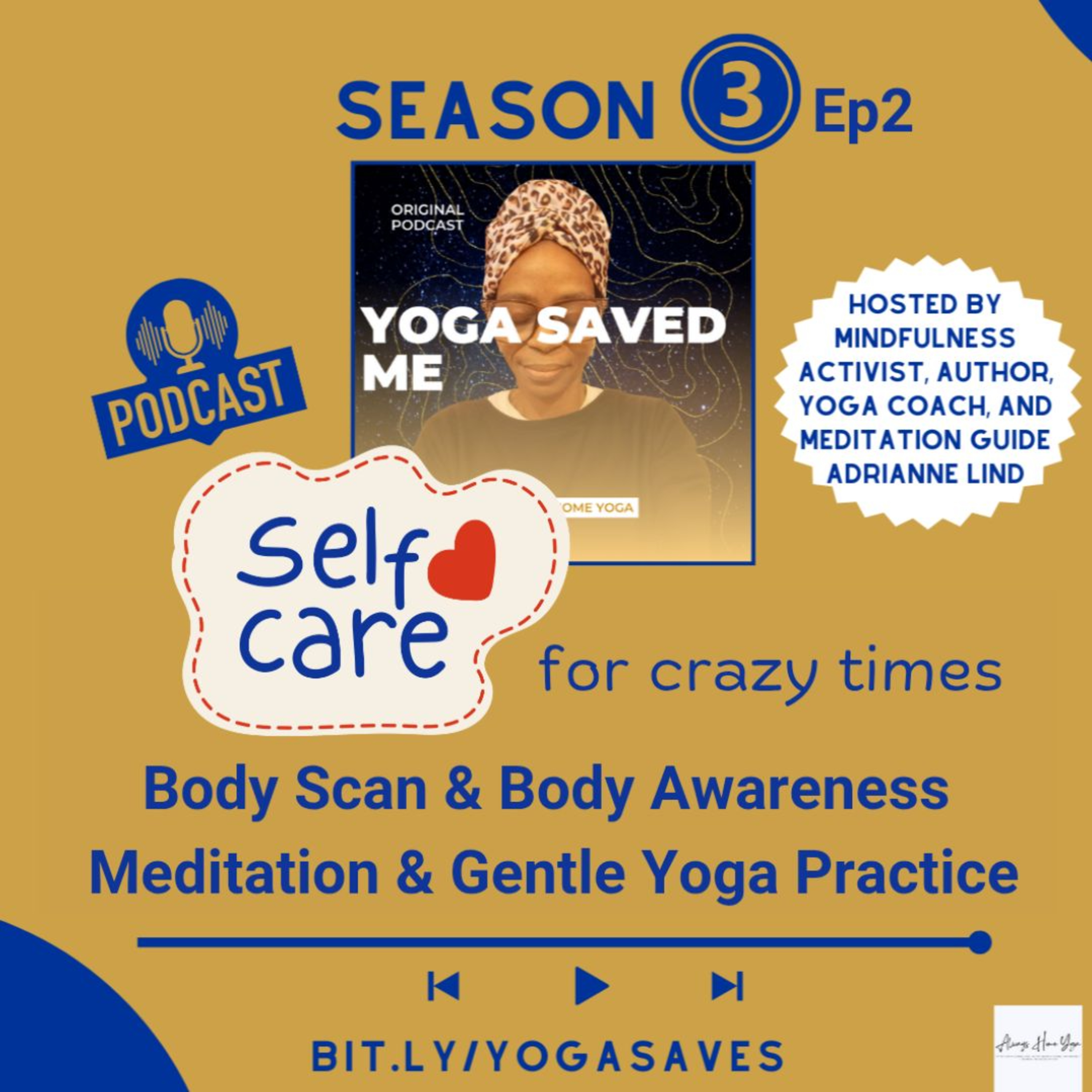 Body Scan Meditation and Body Awareness Gentle Yoga Practice: Selfcare for Crazy Times  episode artwork