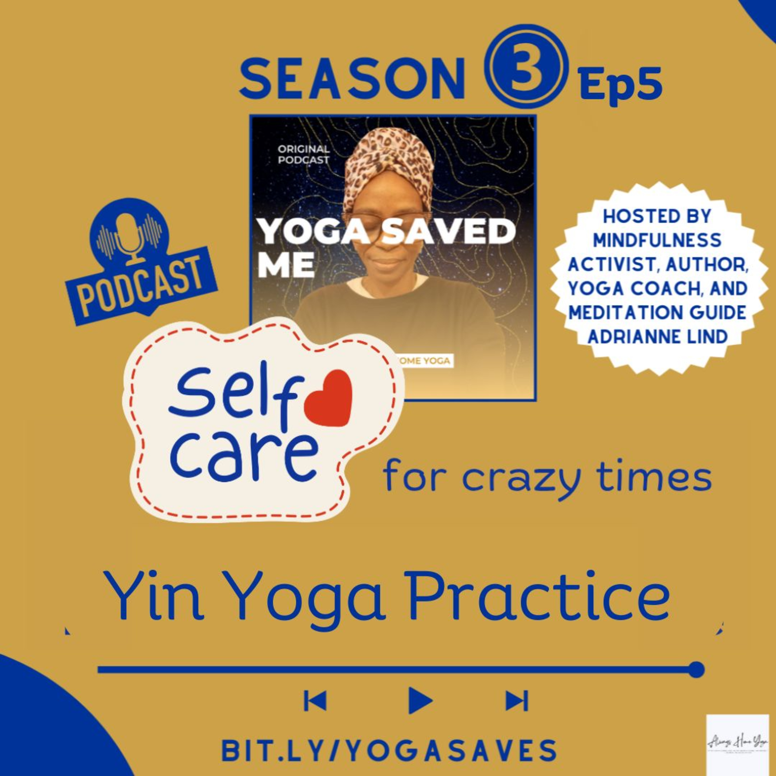 Yin Yoga Practice: Selfcare for Crazy Times episode artwork