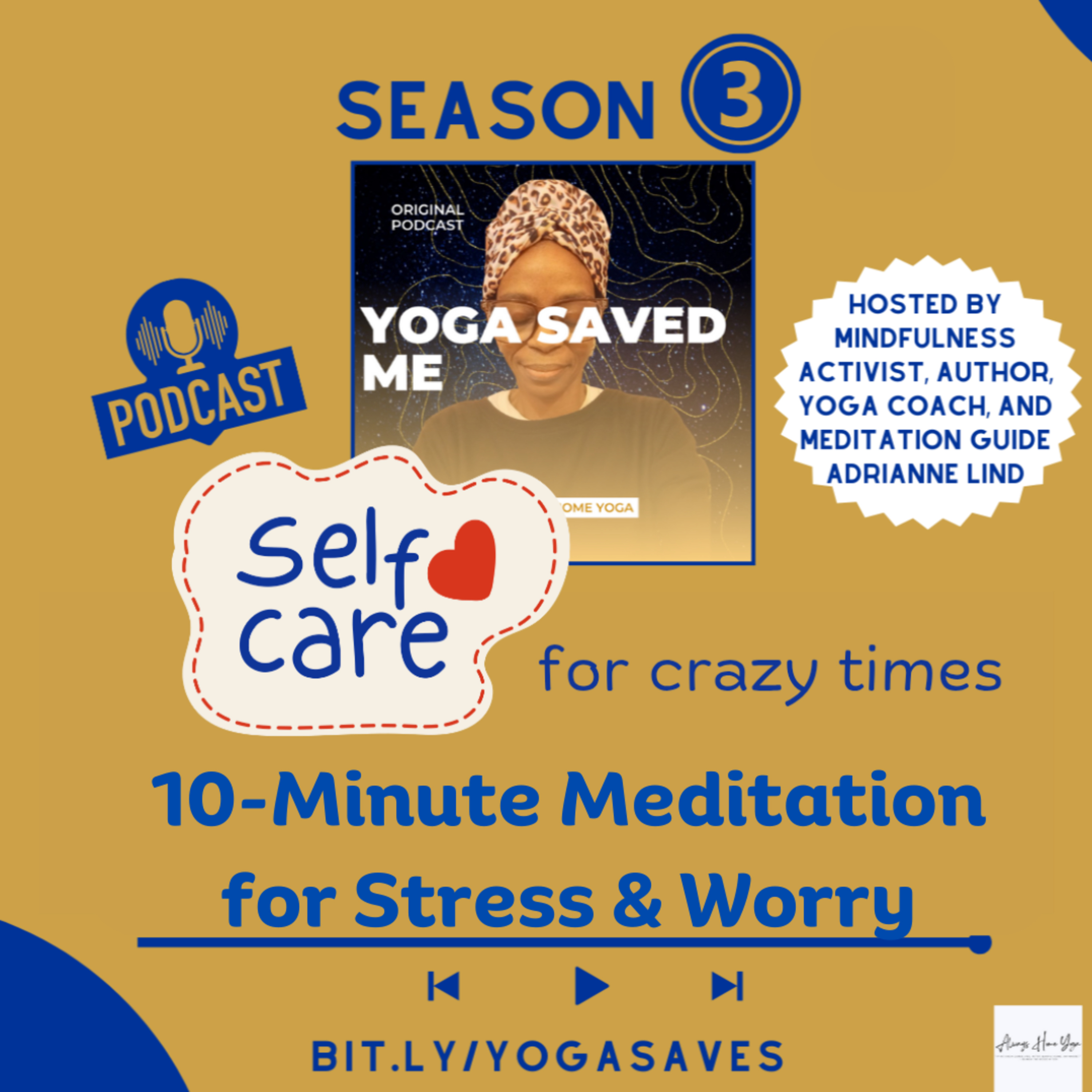 10-Minute Meditation for Stress and Worry: Selfcare for Crazy Times episode artwork