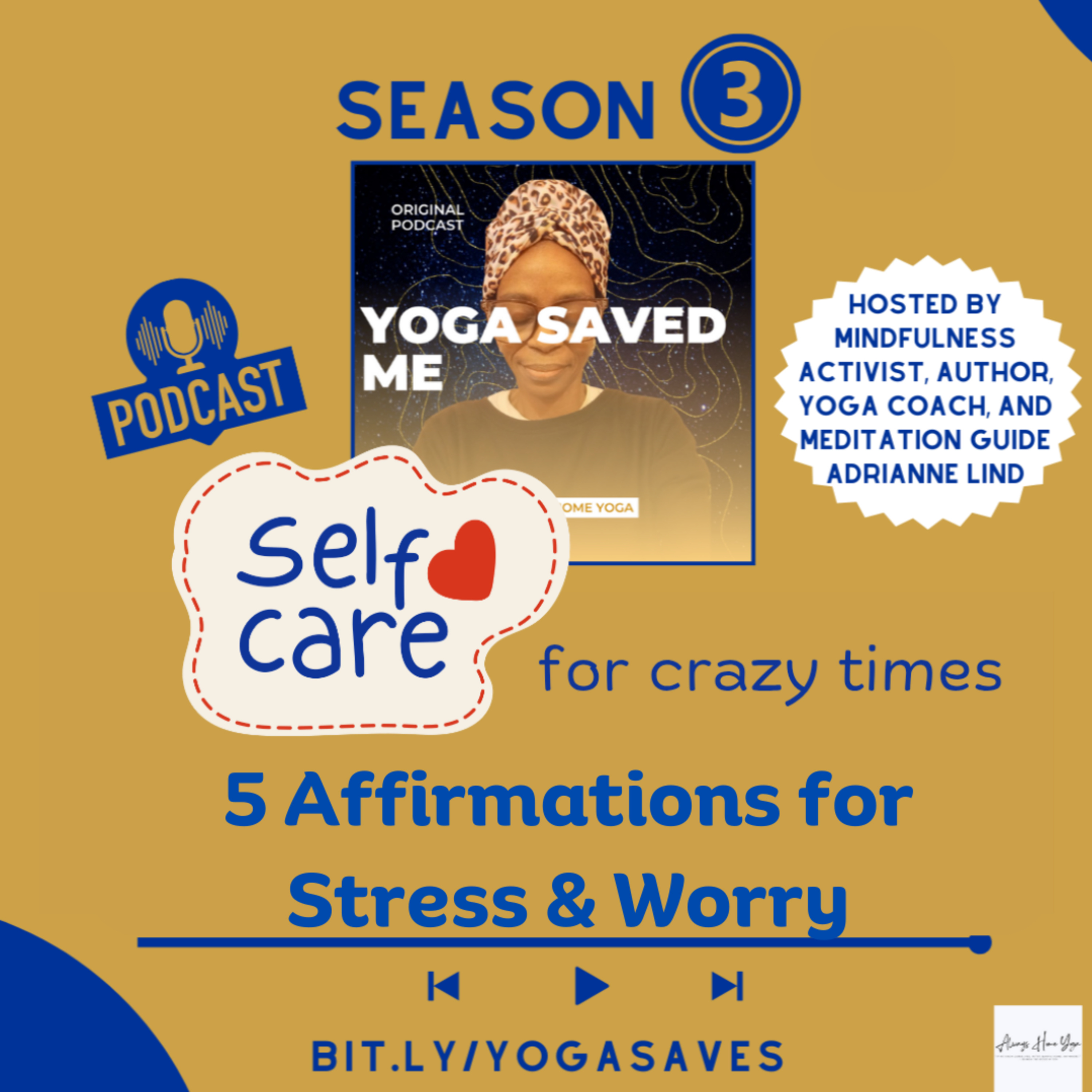 Five Affirmations for Stress and Worry: Self Care for Crazy Times episode artwork