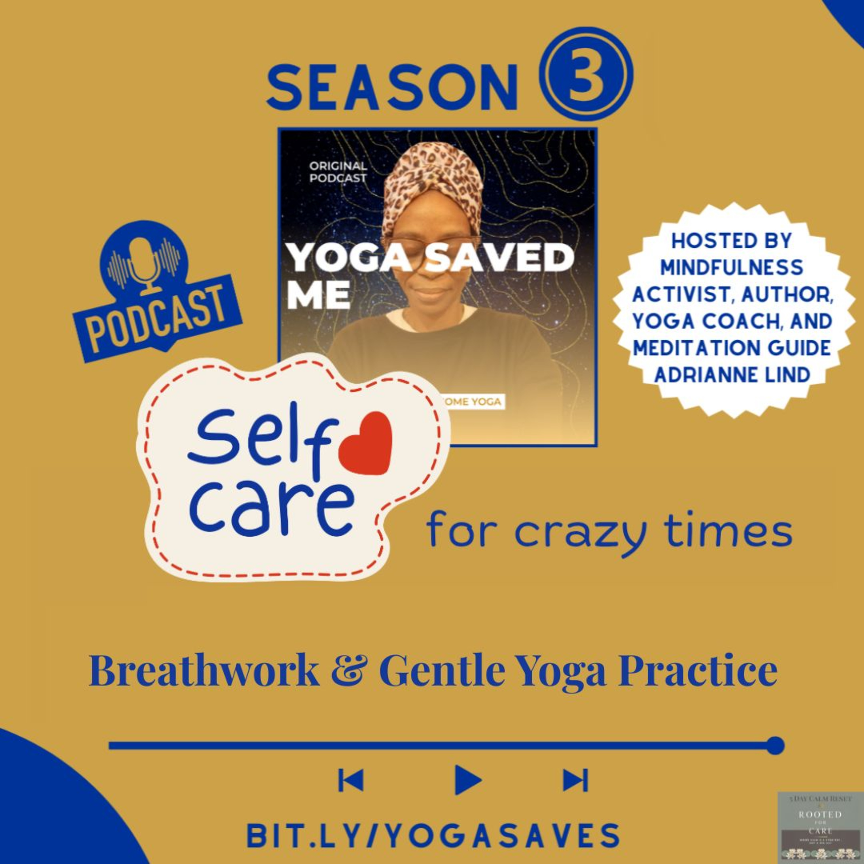 60-minute Breathwork & Gentle Yoga Practice - Selfcare for Crazy Times episode artwork
