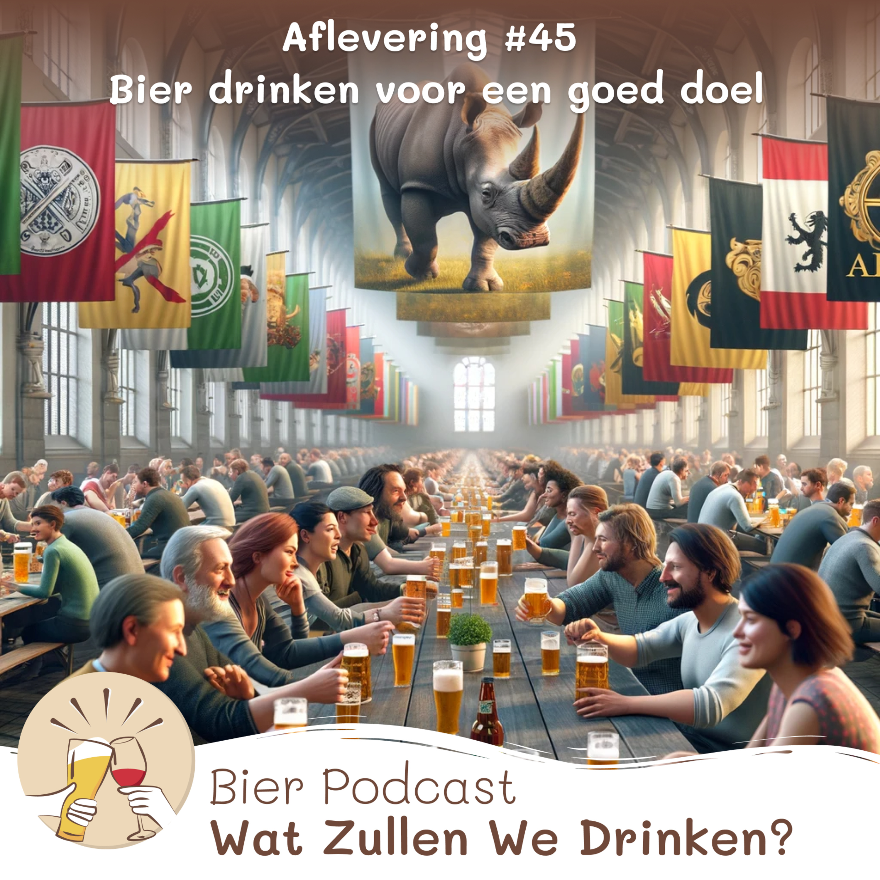 #45 🍺 Bier drinken voor een goed doel; Golden Rhino, Unwrapp Beekgeeks BeatALS & Tietje episode artwork