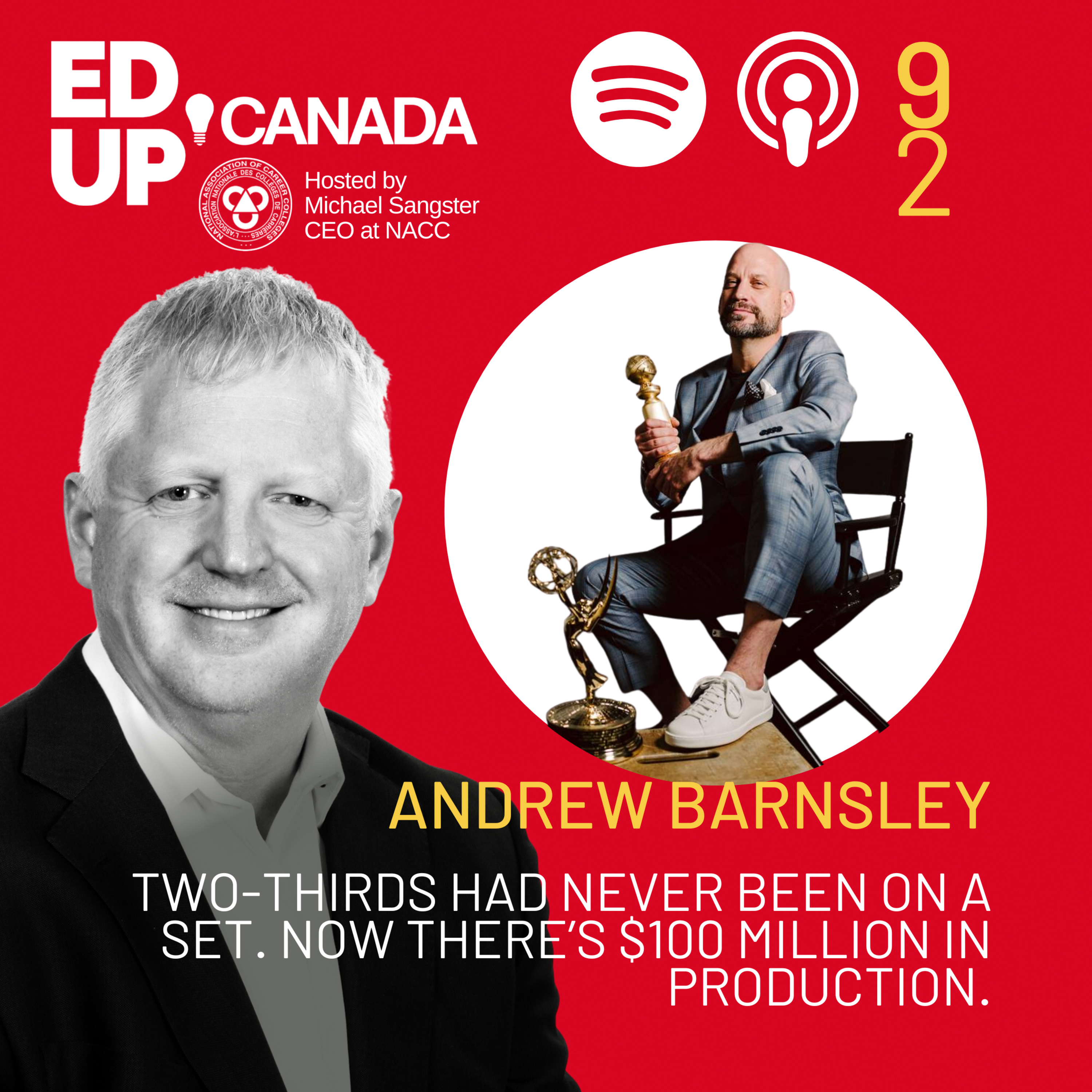 Two-thirds had never been on a Set. Now There's $100 million in Production with Andrew Barnsley of the Toronto Film School & Executive Producer, Schitt's Creek episode artwork