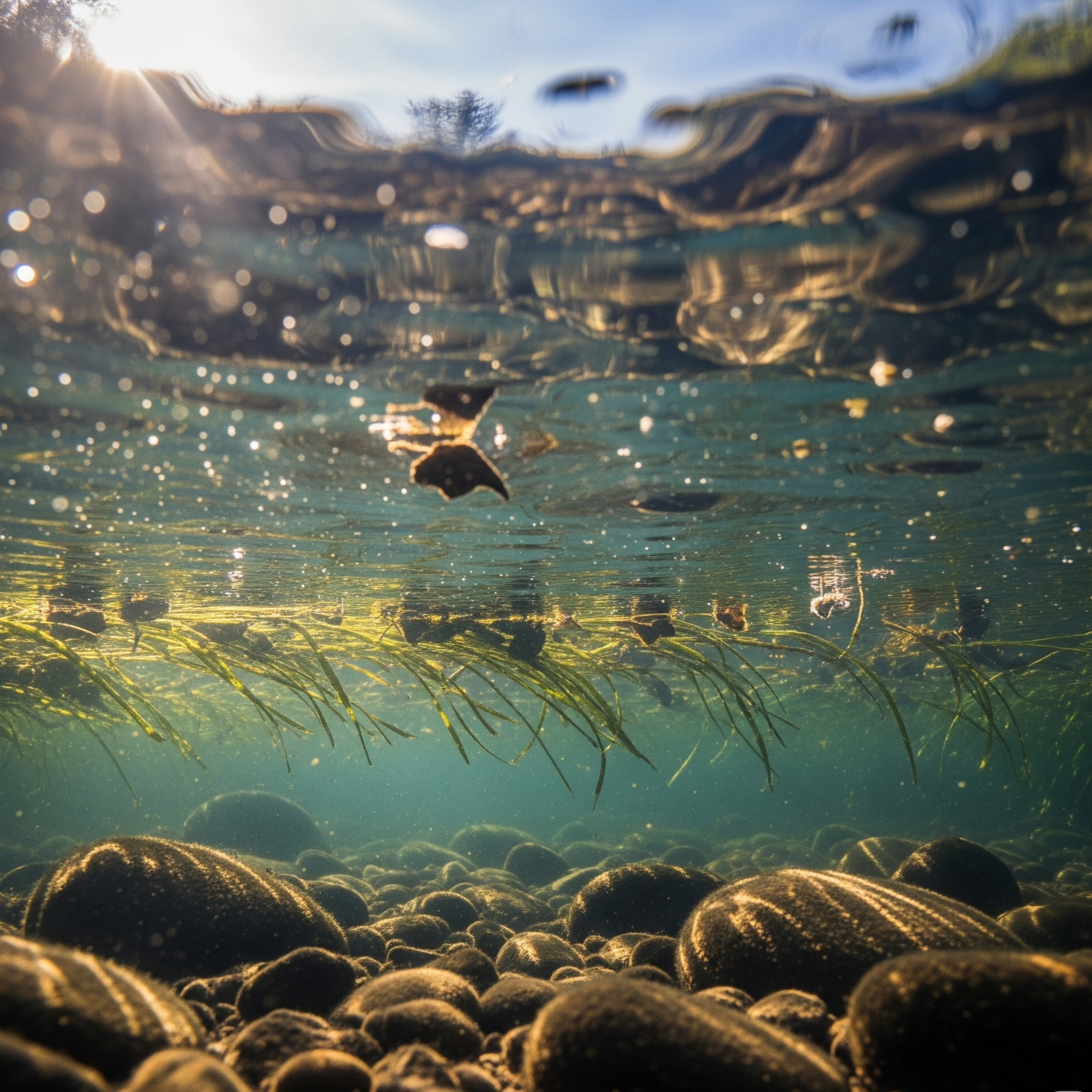 8-Hour Submerged River Sounds: Underwater Flow for Deep Relaxation