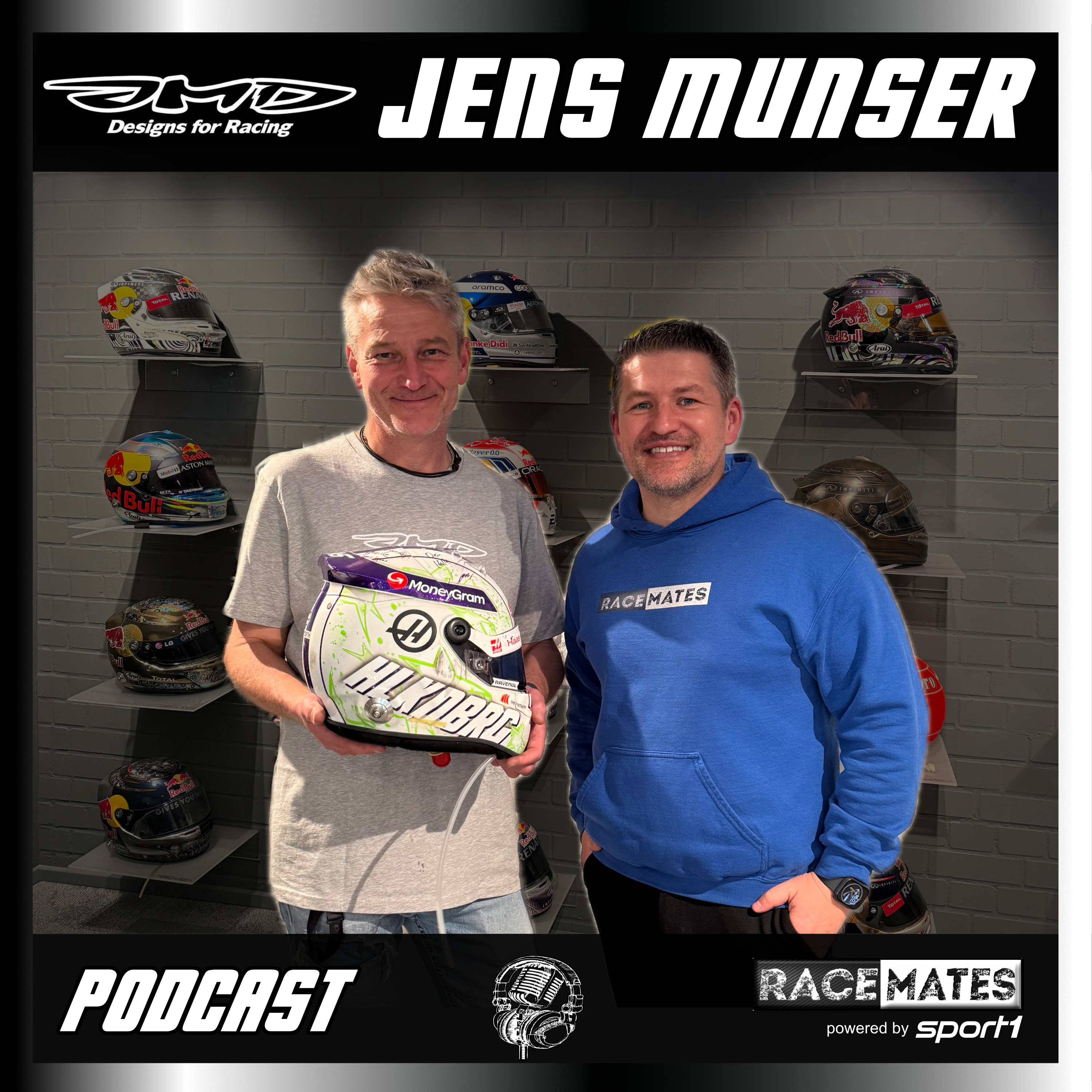 Der Mann hinter den F1 Helmen – Jens Munser im Racemates Podcast! 🎨🏁 episode artwork