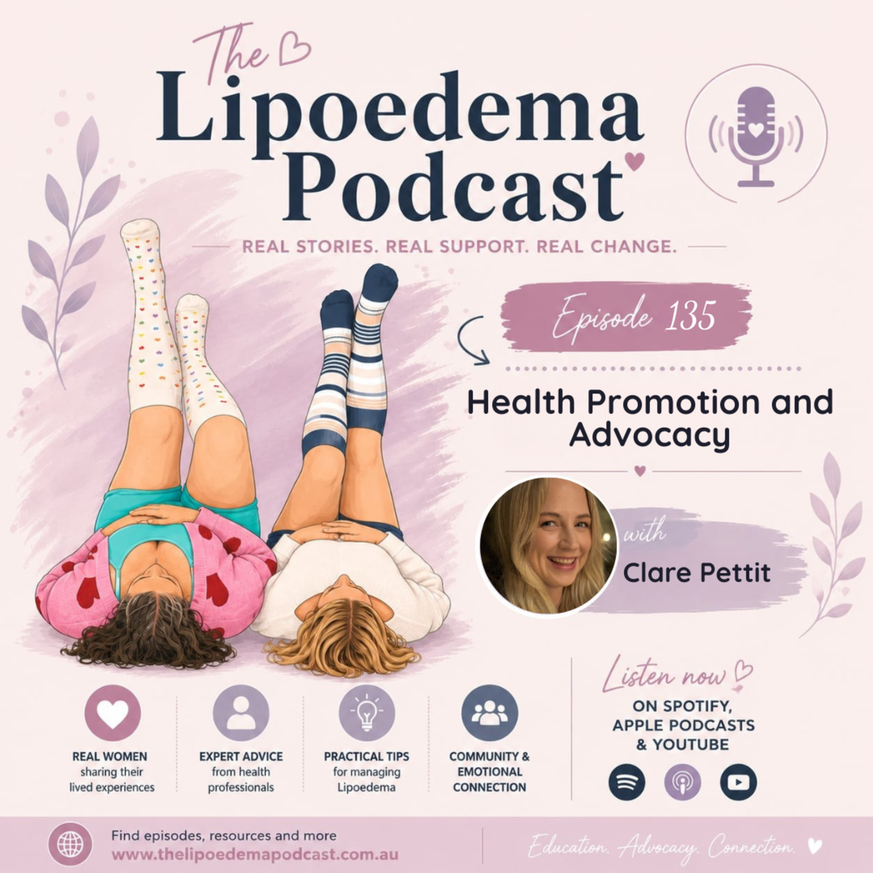 Ep 135 Nurse with Lipoedema Clare Pettit episode artwork