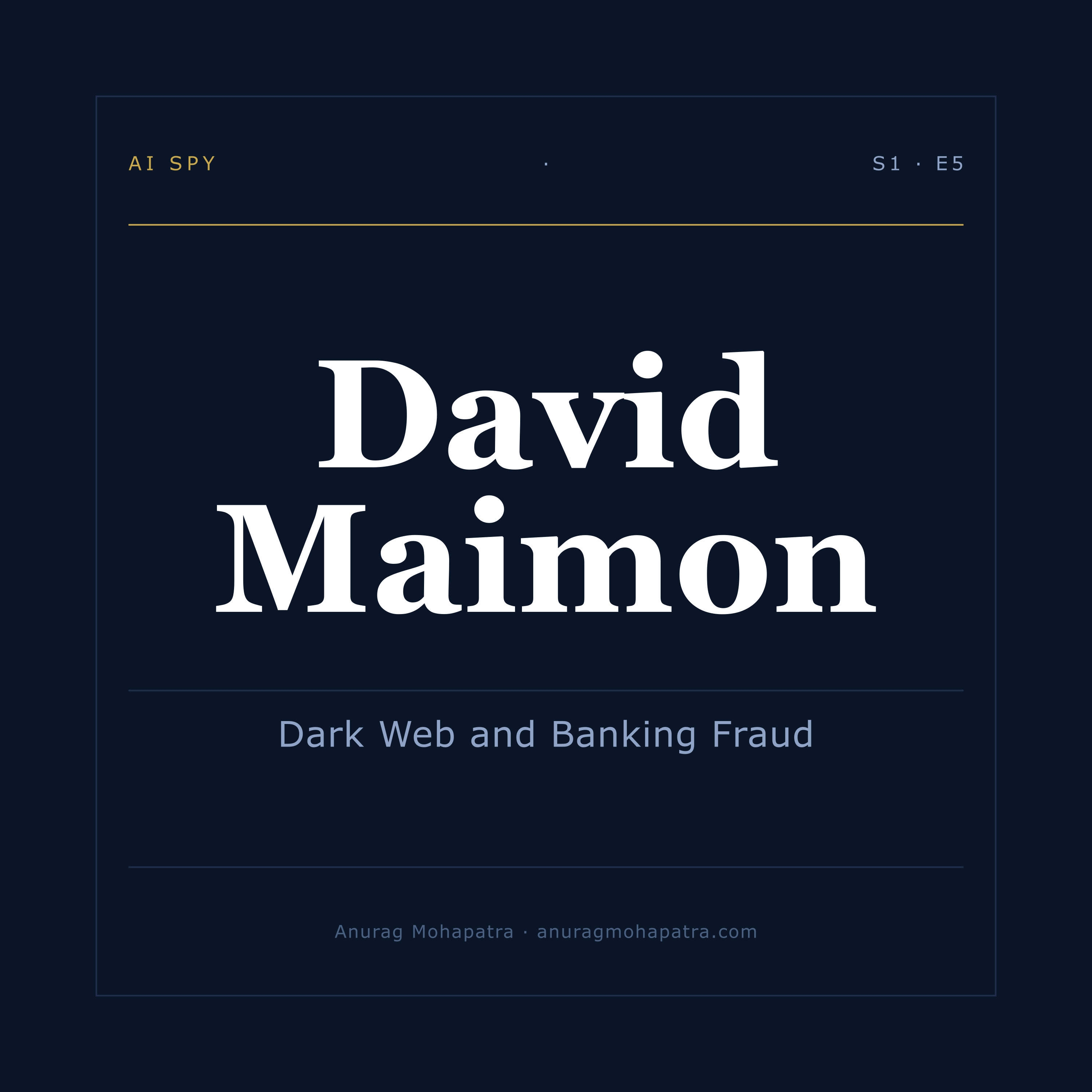 Dark Web and banking fraud: David Maimon 