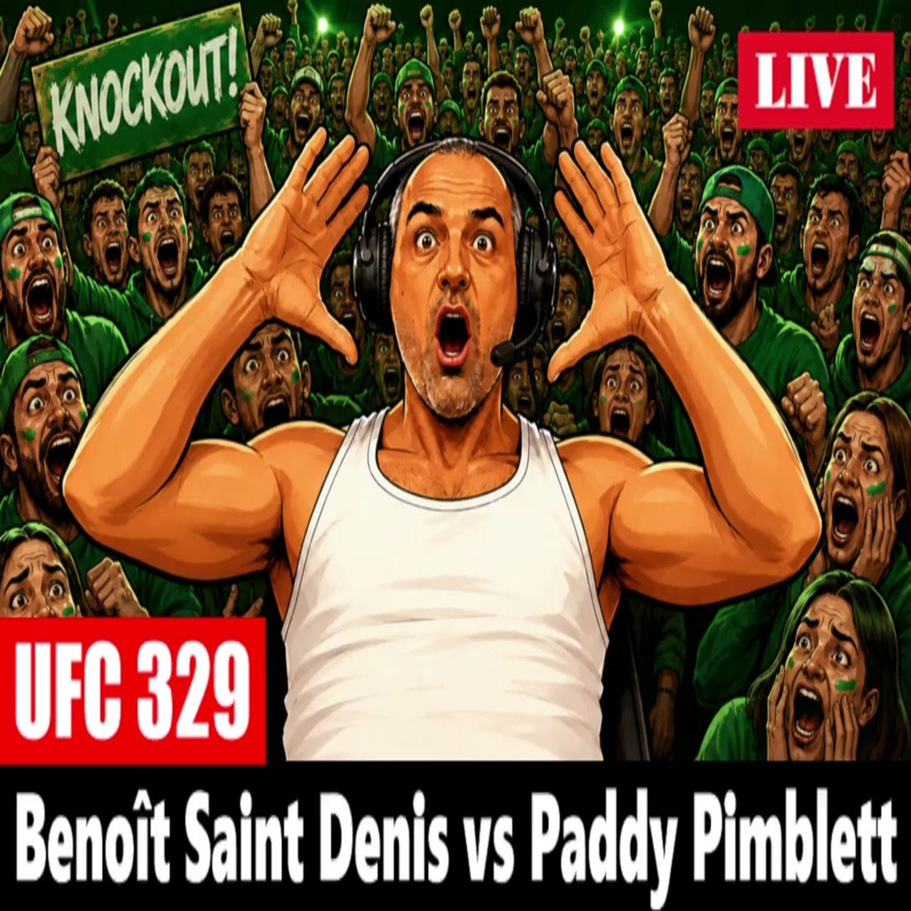 UFC 329: Benoit Saint Denis vs Paddy Pimblett FULL FIGHT REACTION episode artwork