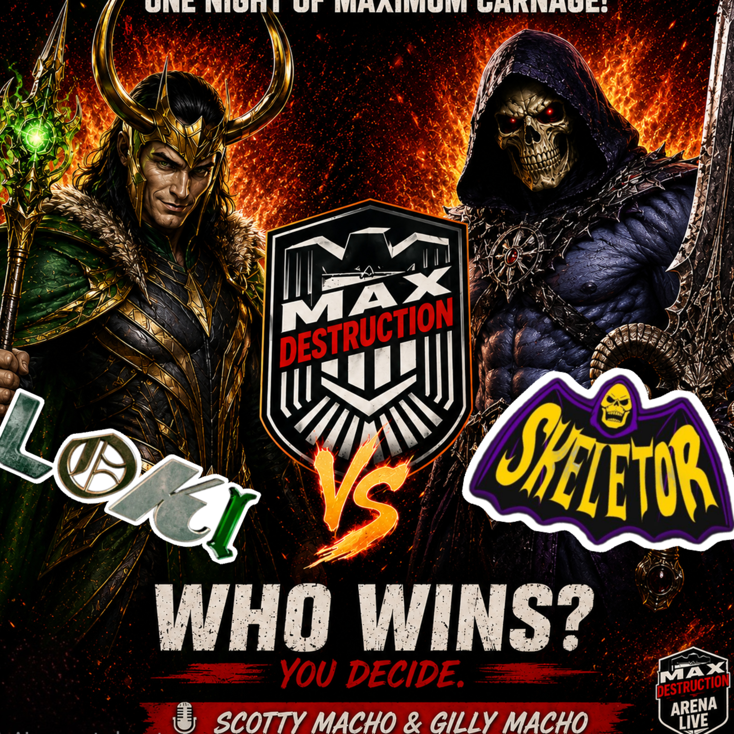 MASTERS OF THE UNIVERSE: Skeletor vs Loki episode artwork
