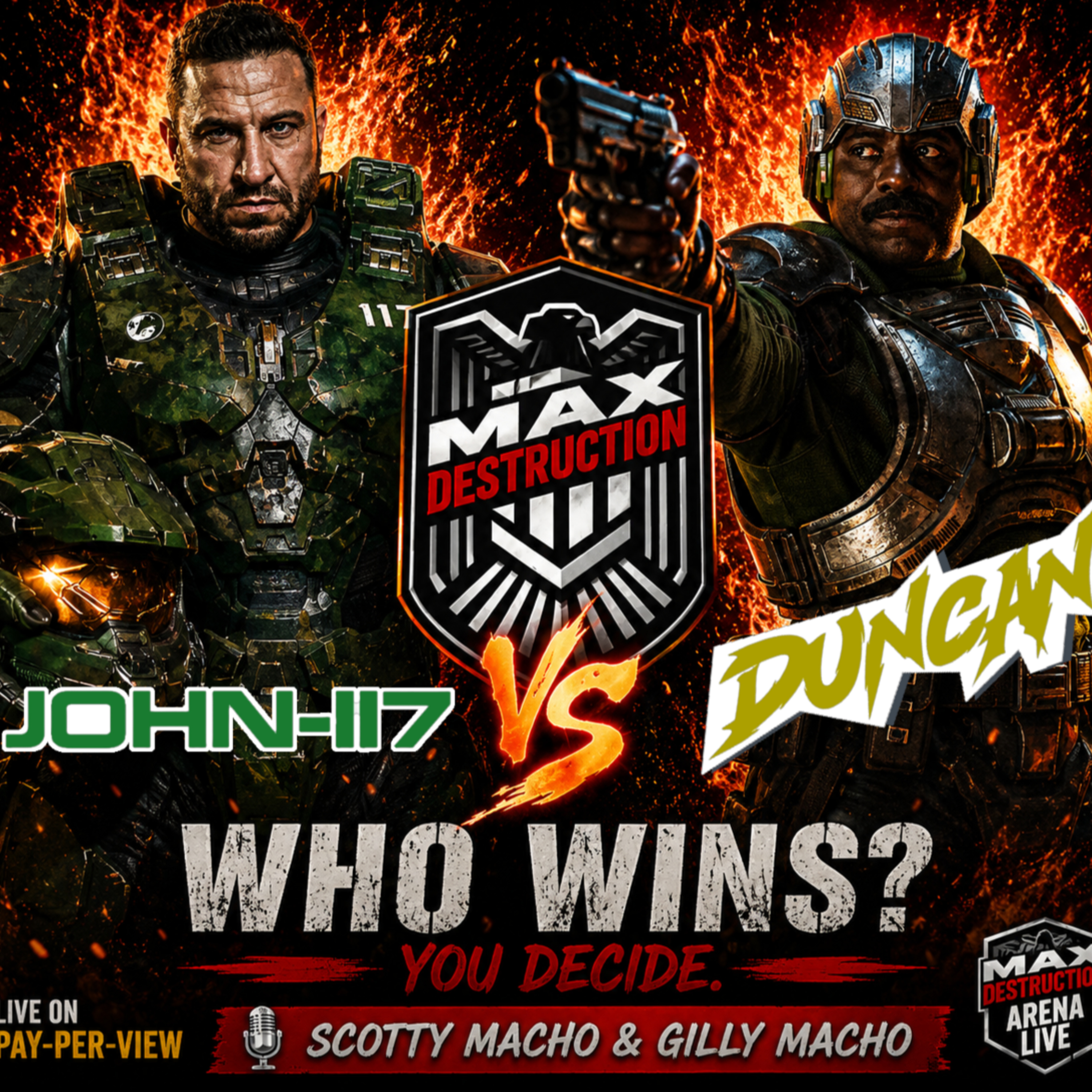 MASTERS OF THE UNIVERSE: Master at Arms (Duncan) vs Masterchief (John-117) episode artwork
