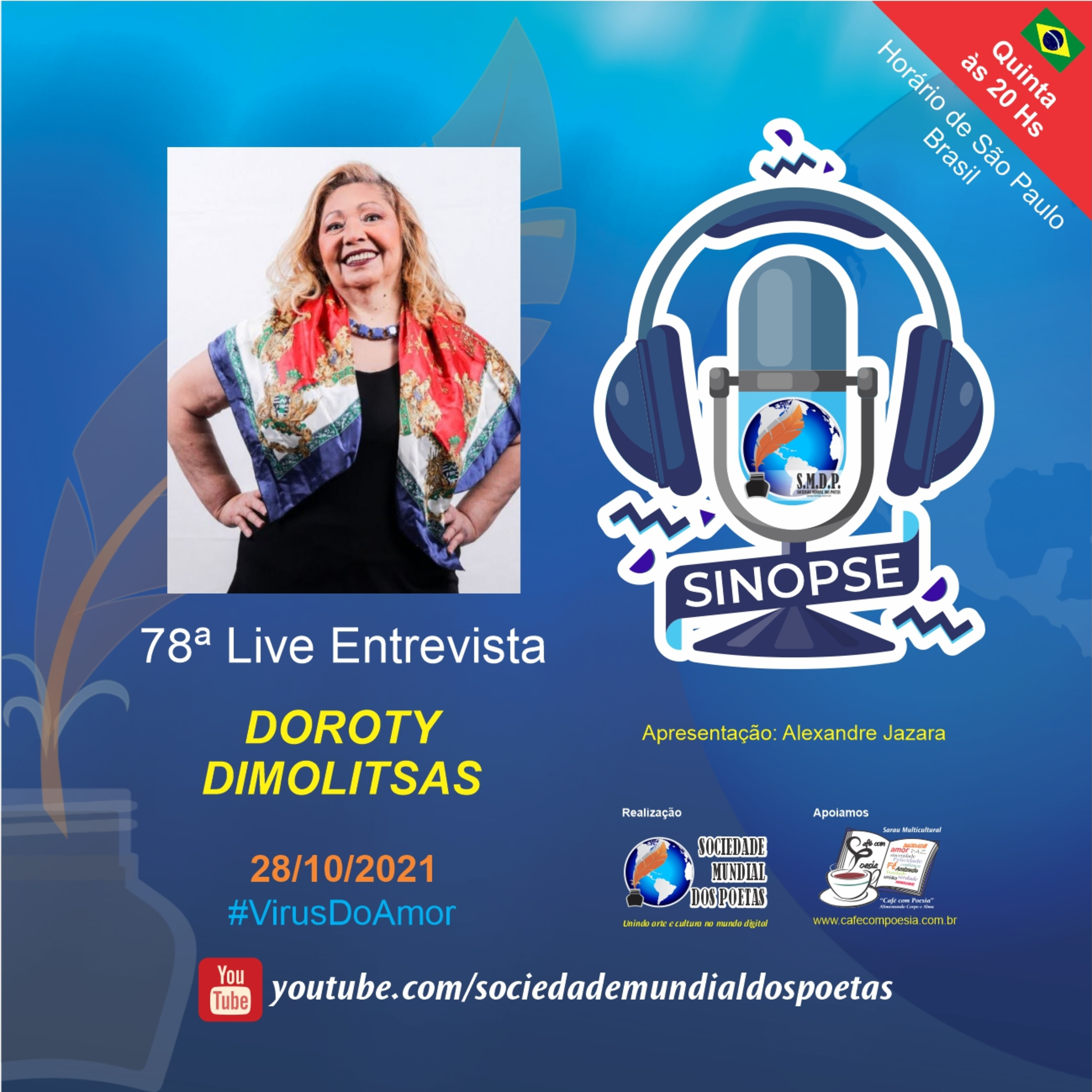 SINOPSE da SMDP seu podcast/registro biográfico de artes contemporâneas semanal
