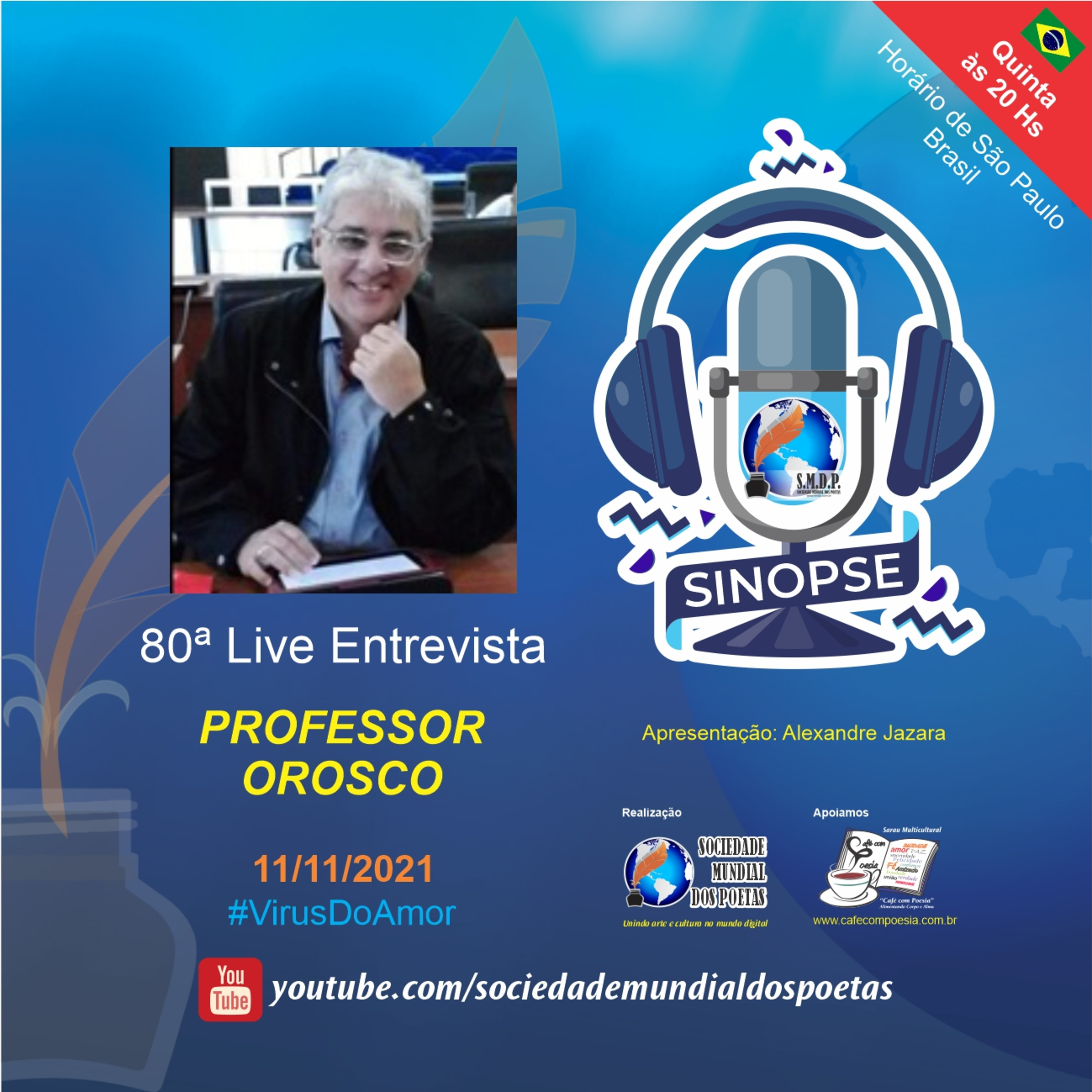 SINOPSE da SMDP seu podcast/registro biográfico de artes contemporâneas semanal