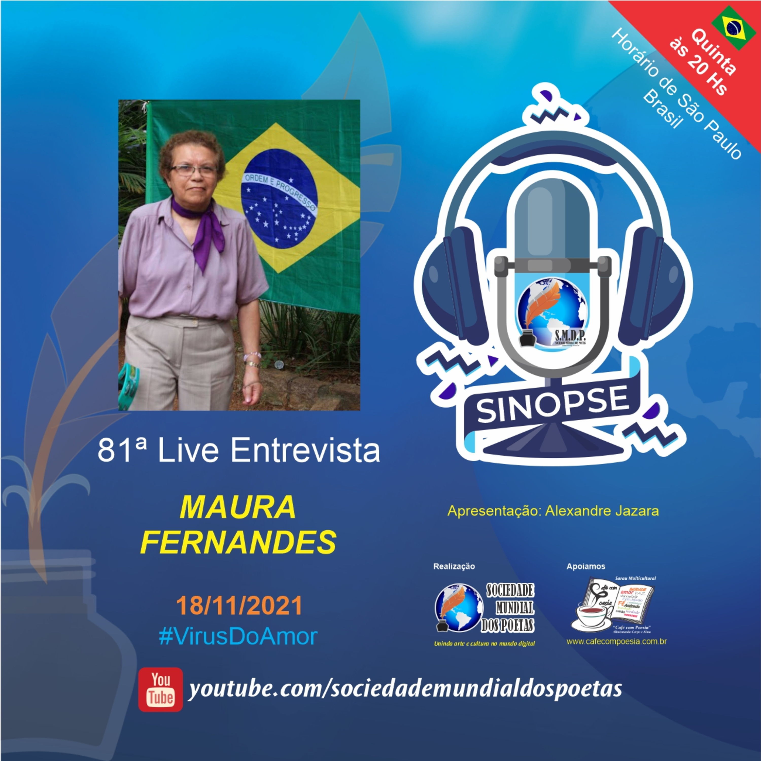 SINOPSE da SMDP seu podcast/registro biográfico de artes contemporâneas semanal