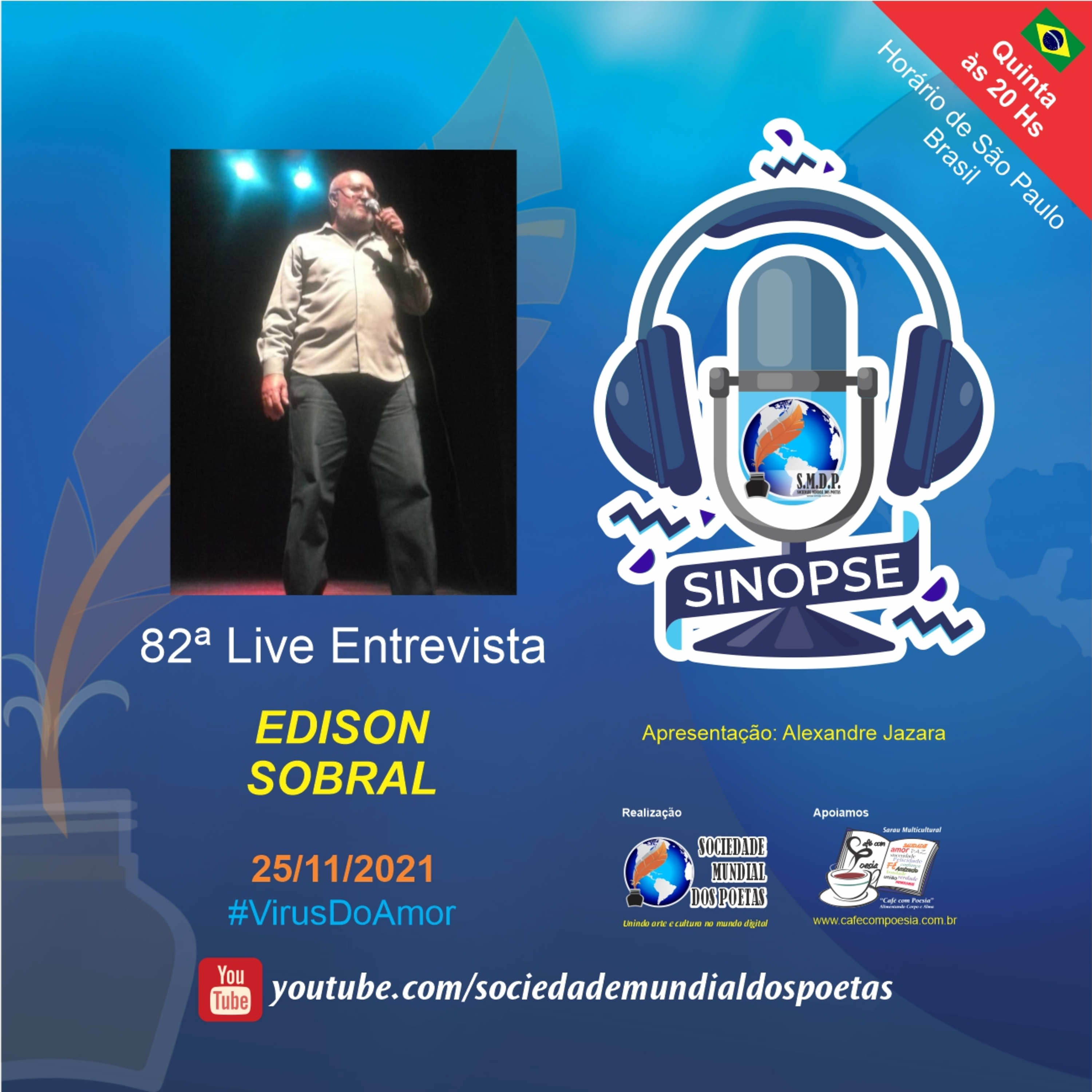 SINOPSE da SMDP seu podcast/registro biográfico de artes contemporâneas semanal