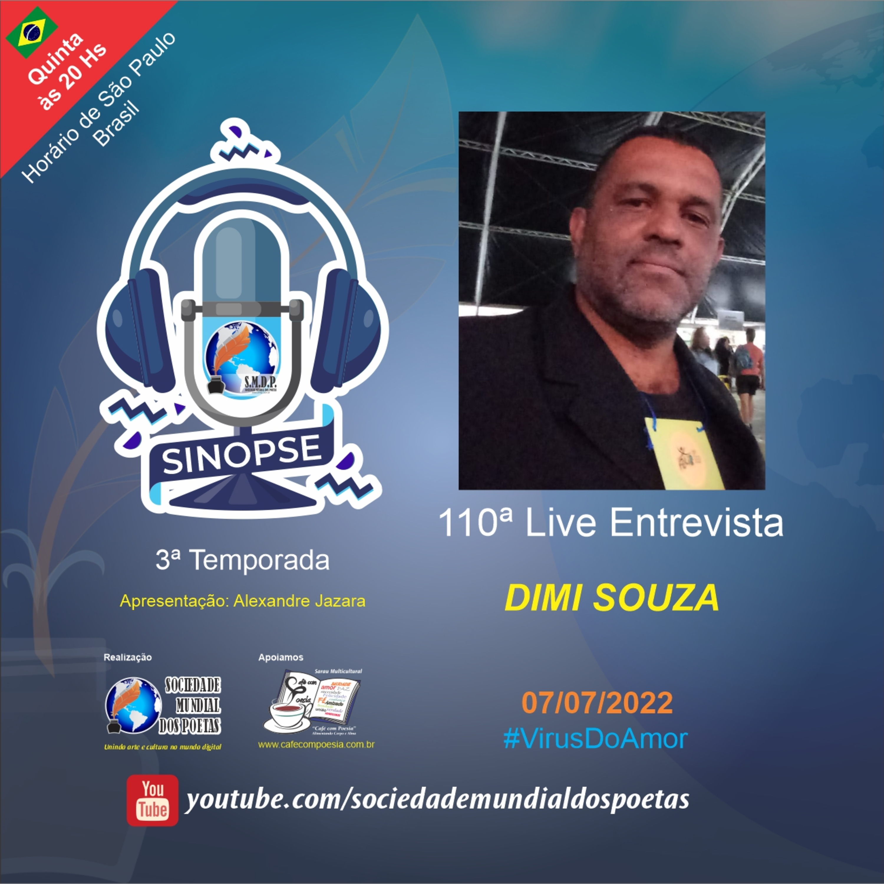 SINOPSE da SMDP seu podcast/registro biográfico de artes contemporâneas semanal